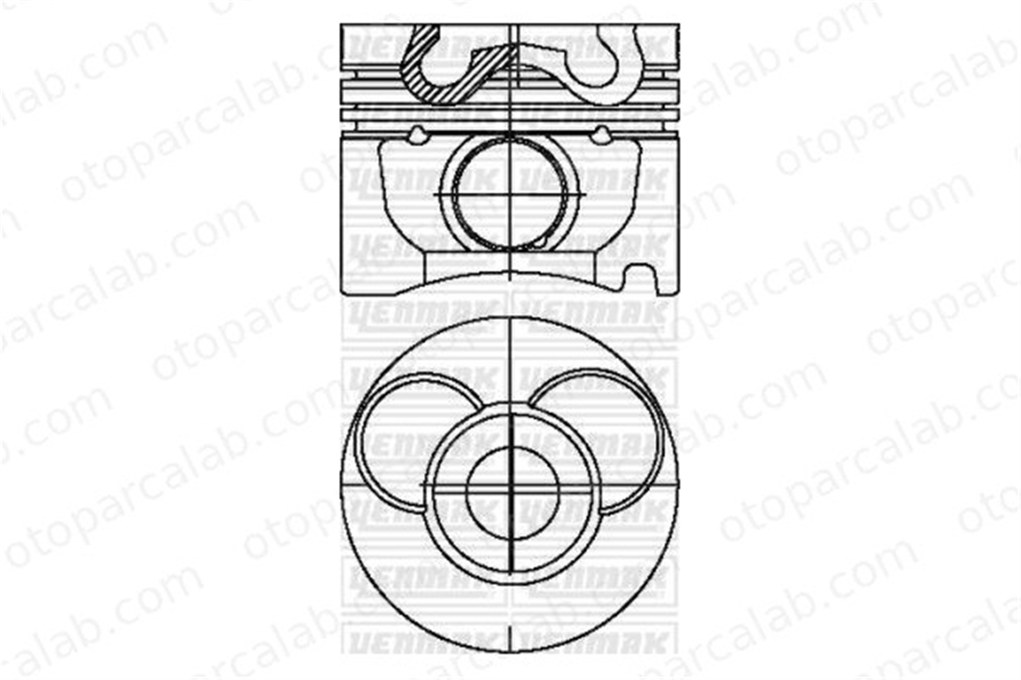 YENMAK 31-03609-050 Piston (89.50MM-0.50) MERCEDES-BENZ SPRINTER 4-t Panelvan/Van SPRINTER 4-t Platform şasi 8770458050