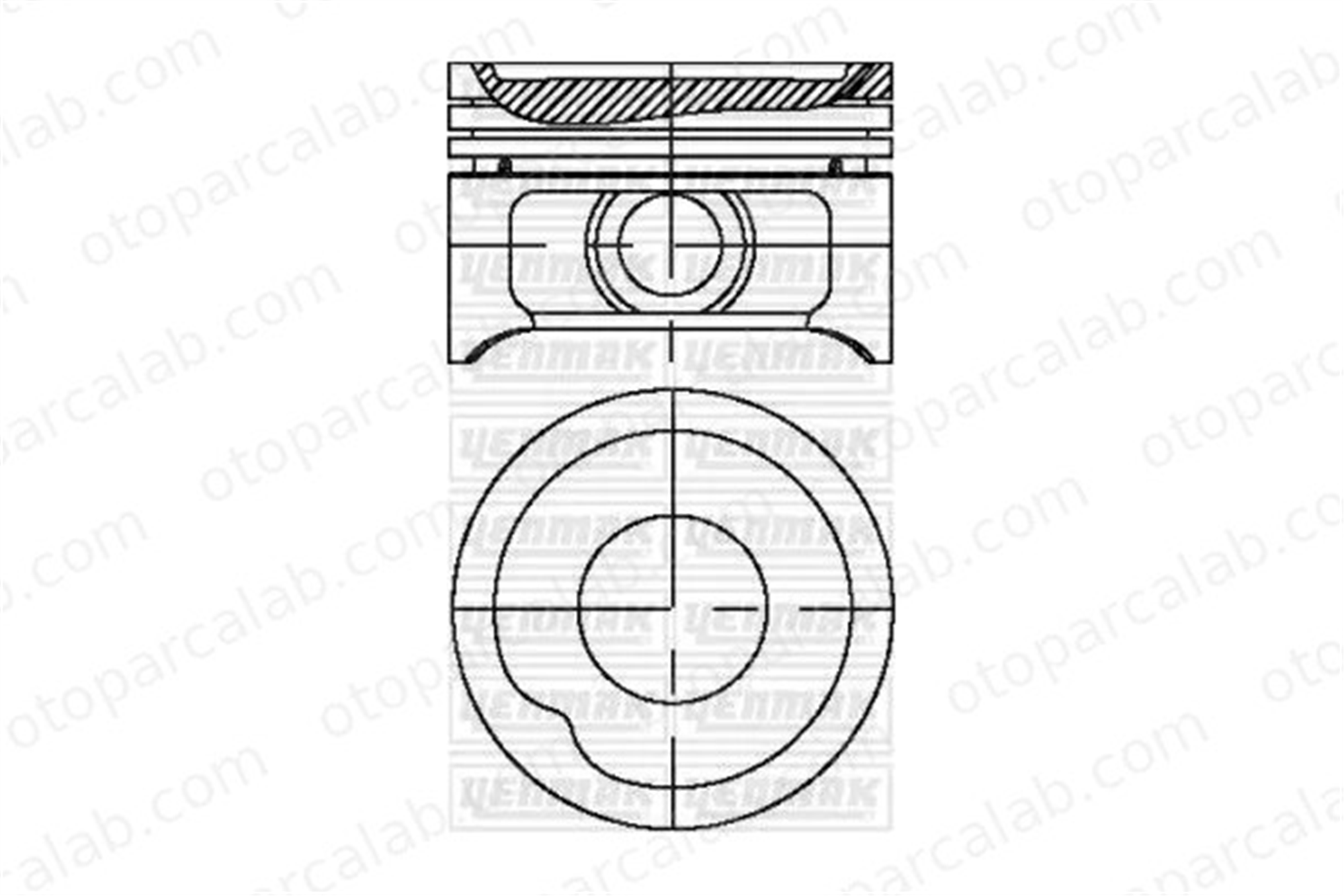 YENMAK 31-03819-050 Piston (78.10MM-0.50) OPEL ASTRA F ASTRA F Station wagon 624207