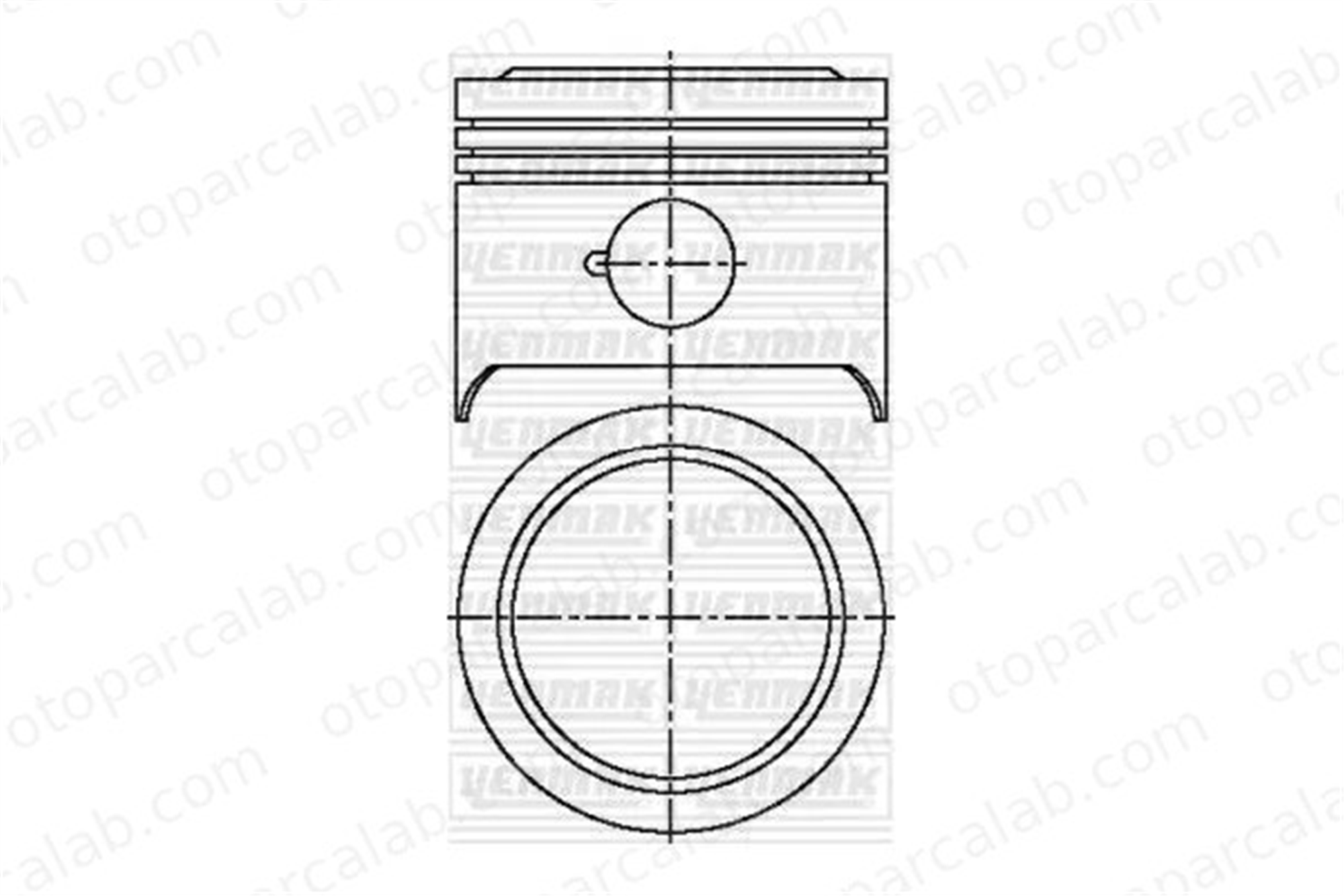 YENMAK 31-03874-000 Piston (76.00MM-STD) PEUGEOT 304 Cabrio 304 Coupe