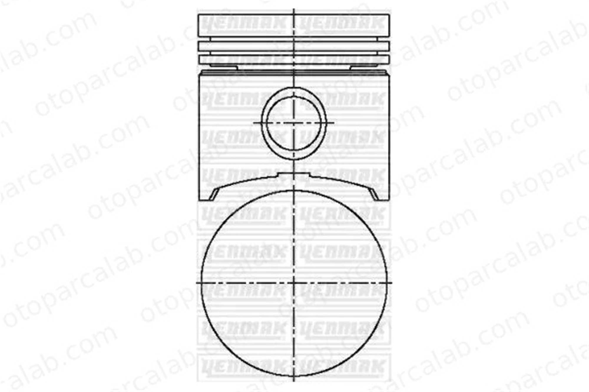 YENMAK 31-03901-000 Piston (70.00MM-STD) RENAULT RAPID Kasa/büyük limuzin SUPER 5 7700743329
