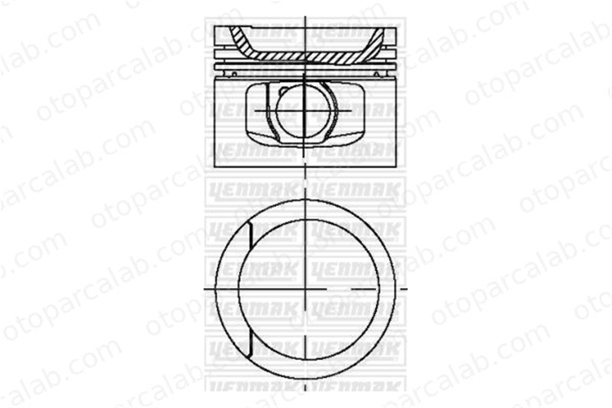 YENMAK 31-04328-000 Piston (90.00MM-STD) VW TRANSPORTER T4 Minibüs/Otobüs TRANSPORTER T4 Panelvan/Van 44107065H 44107065G