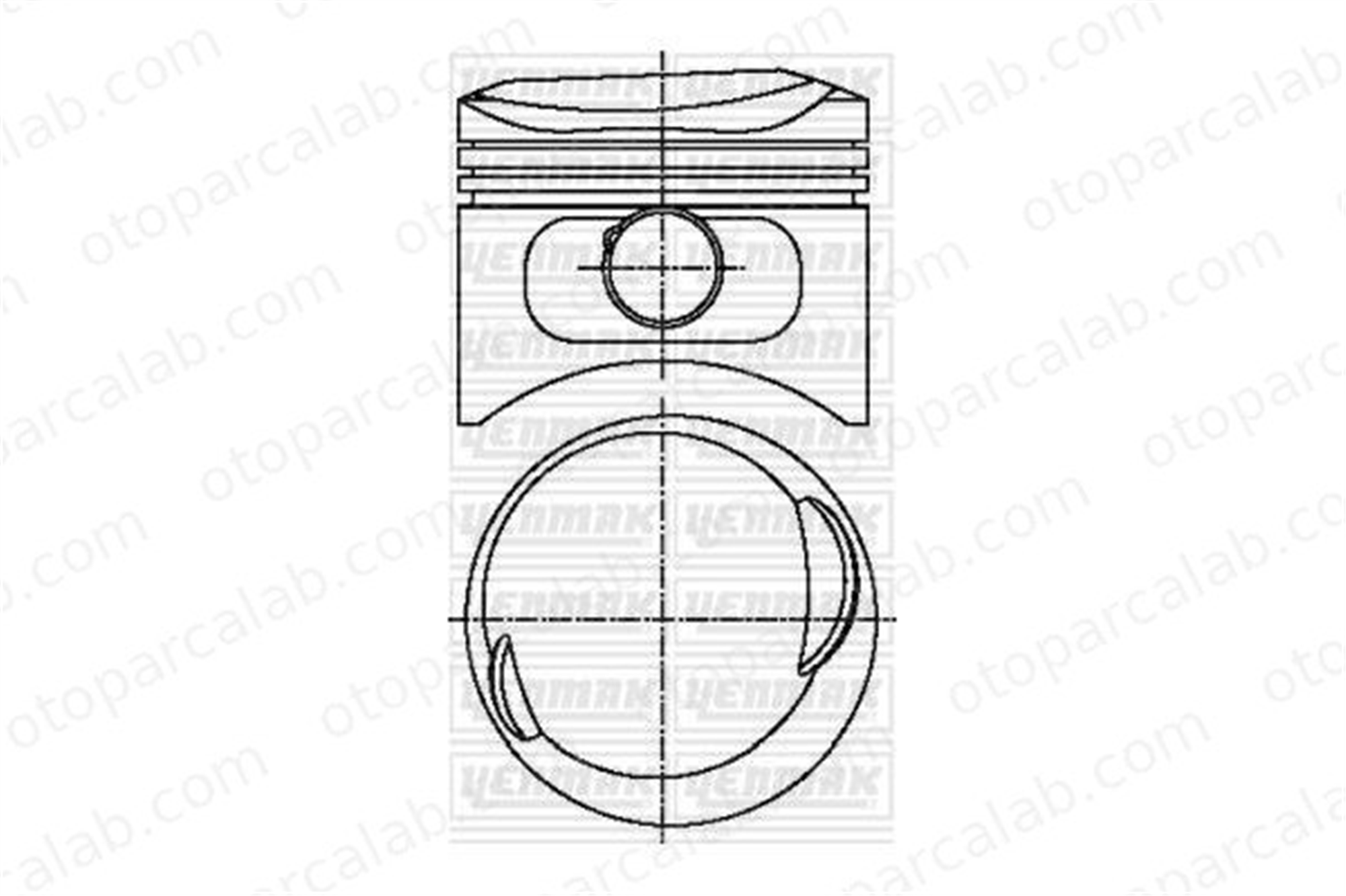 YENMAK 31-04600-000 Piston (84.00MM-STD) BMW 3 3 Cabrio 11251708861 11251714444