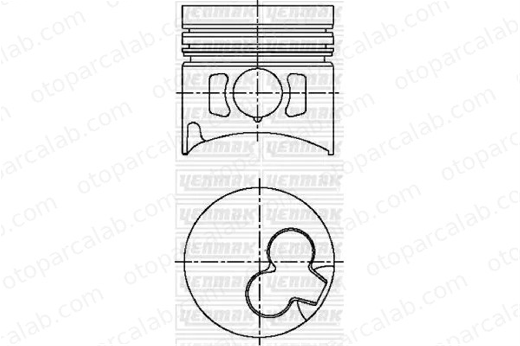 YENMAK 31-04608-000 Piston (80.00MM-STD) BMW 5 3 11251279133 11251279185