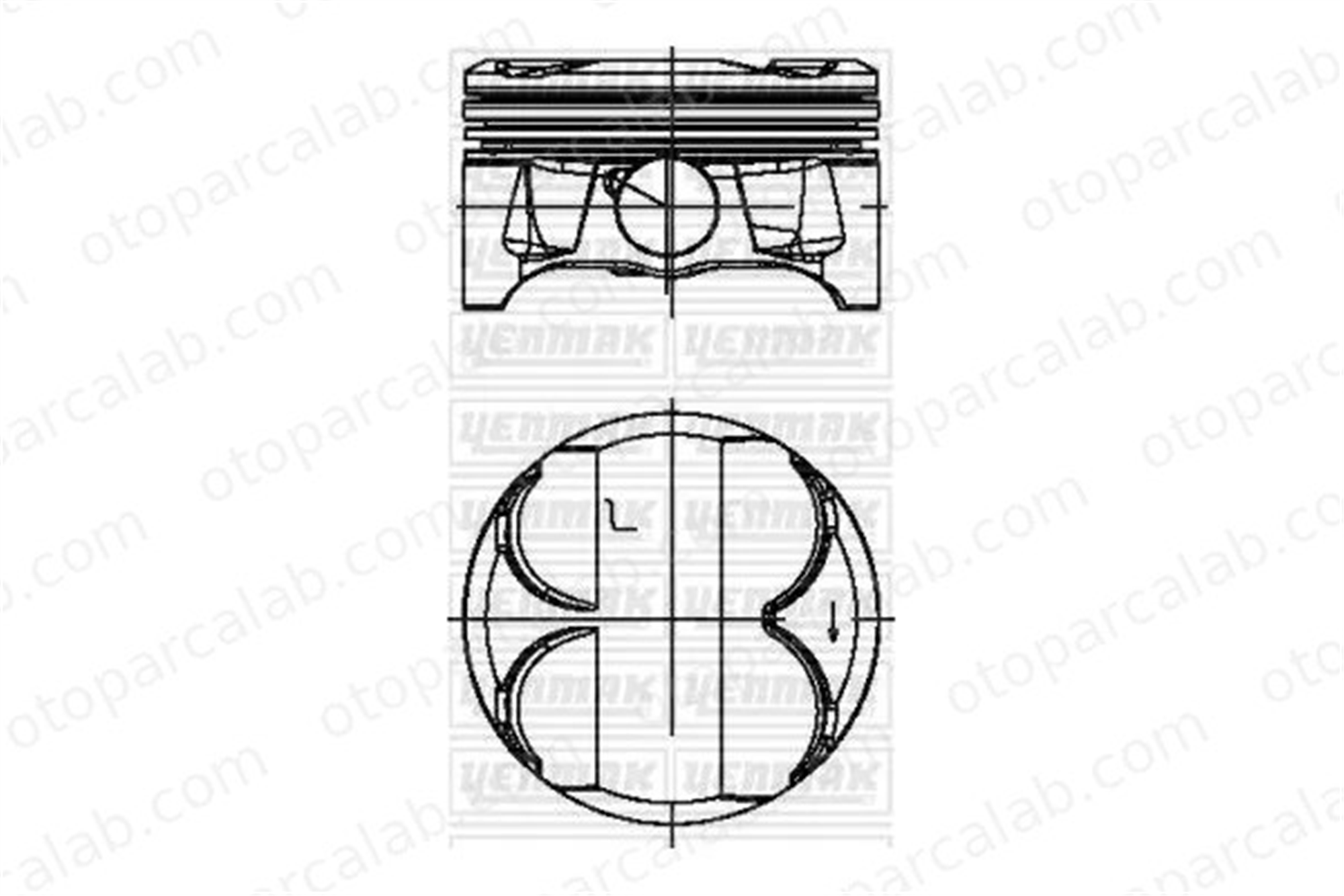 YENMAK 31-04621-050 Piston (84.50MM-0.50) BMW 1 3 8770228050