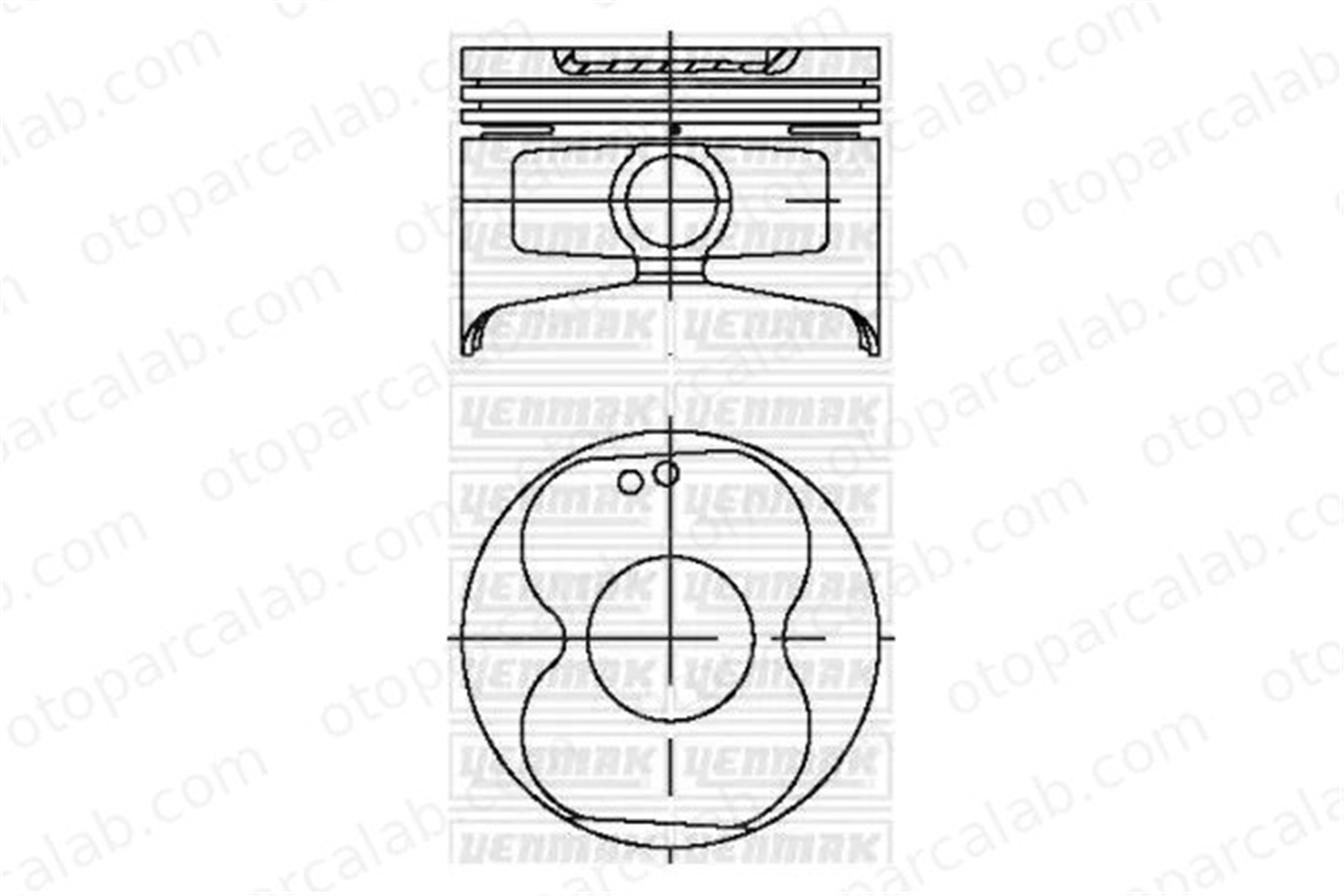 YENMAK 36-03978-050 Piston (81.50MM-0.50) TOYOTA COROLLA Station Wagon CARINA V 1310116090 1310116110