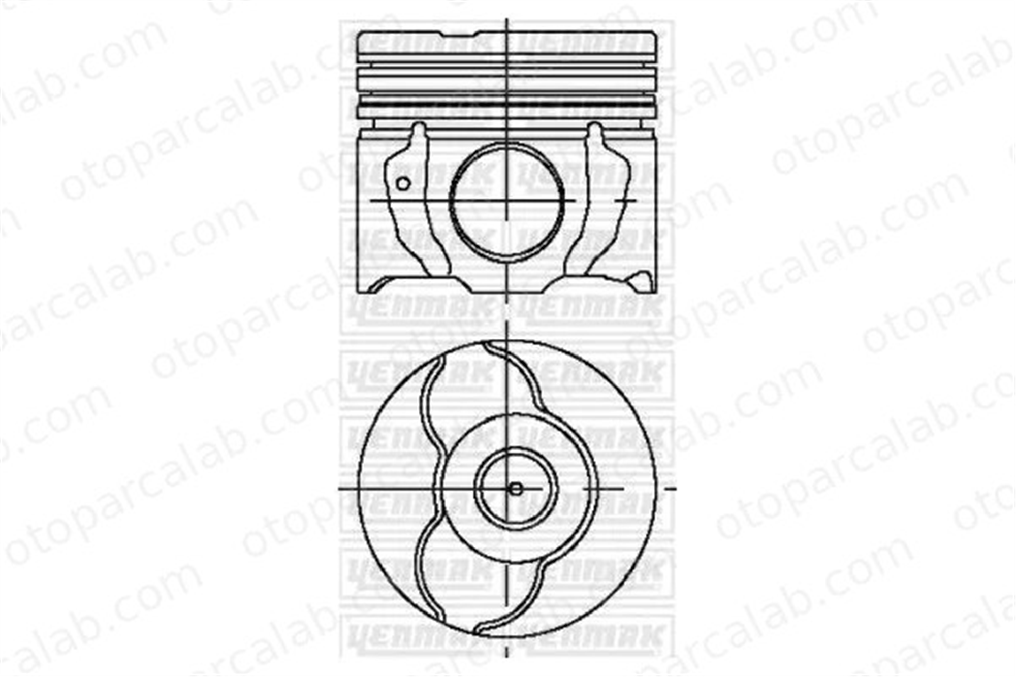 YENMAK 38-04789-000 Piston (73.00MM-STD) TOYOTA COROLLA Sedan YARIS 3804789000 131010N030
