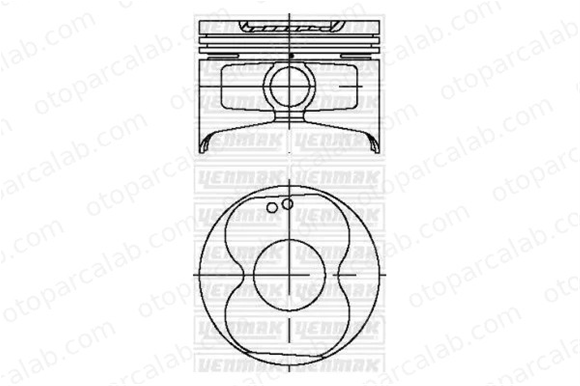 YENMAK 39-03978-000 Piston (81.00MM-STD) TOYOTA COROLLA Station Wagon CARINA V 1310116090 1310116110