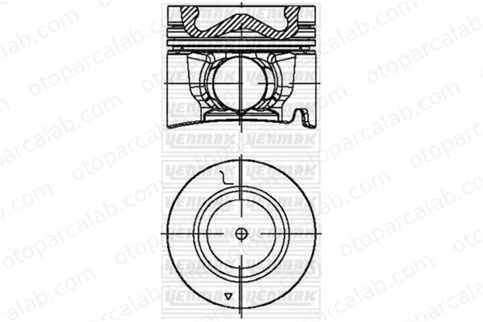 YENMAK 39-04583-050-NPR Piston (95.90MM-0.50) ISUZU N MD 8973673971 8973673981