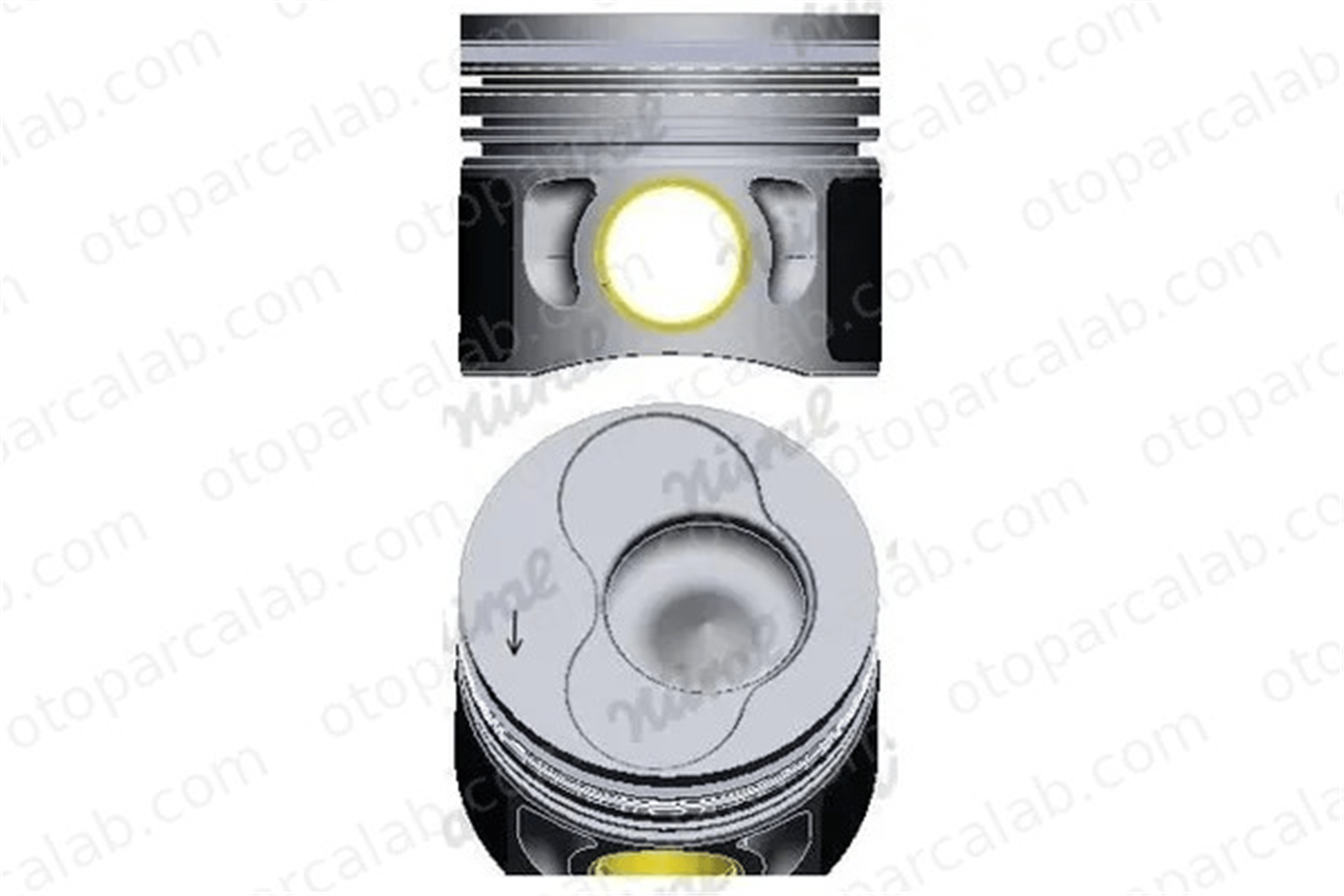 YENMAK 4313-050 Piston VW BORA I BORA Variant 38107065CH 038 107 065 CH