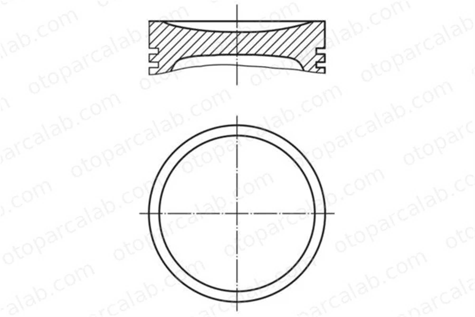 YENMAK 4950-050 Piston FORD C-MAX COURIER Pick-up 87-72778