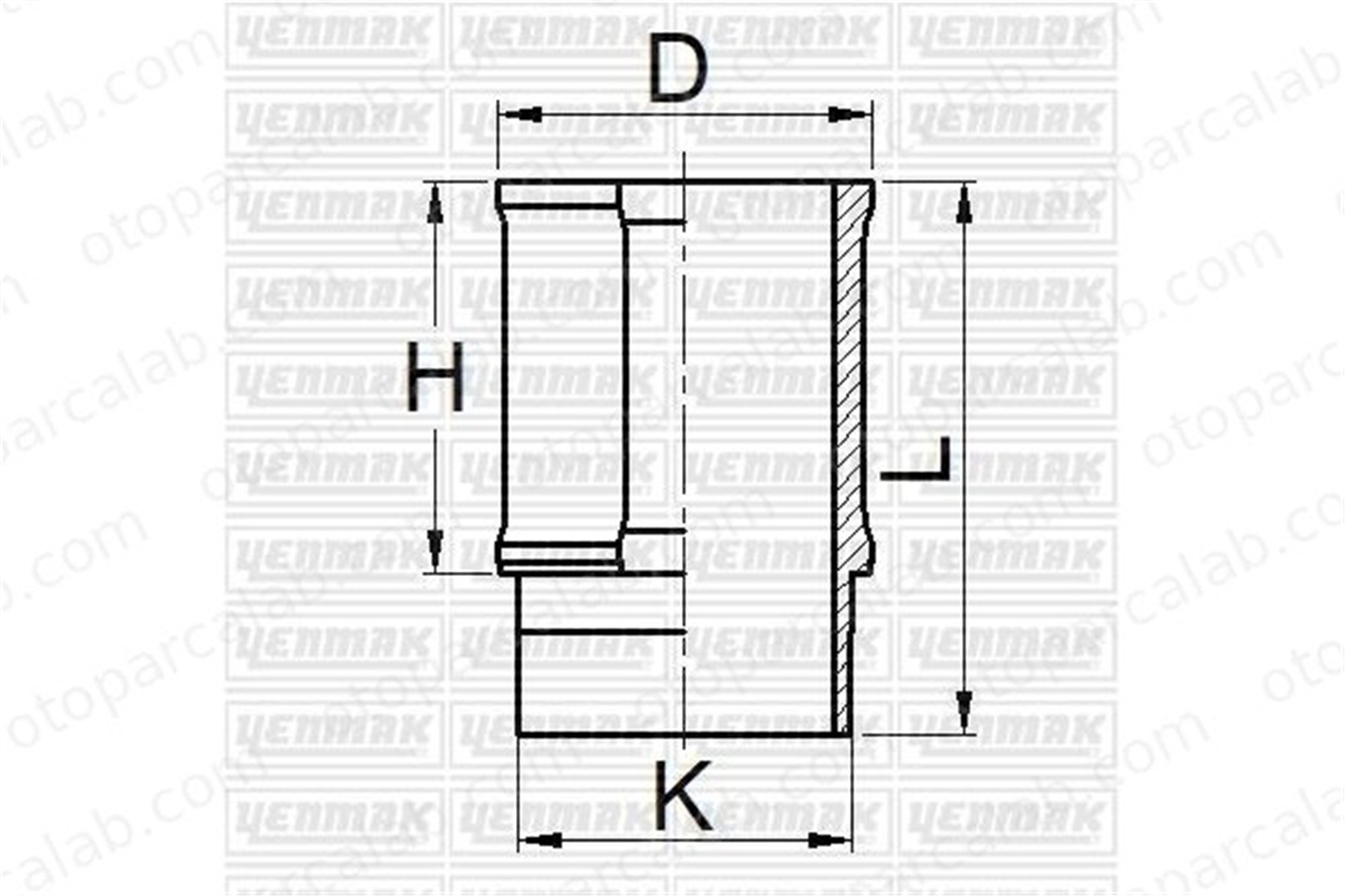 YENMAK 51-05904-000 Gömlek (76.00MM-STD) RENAULT SUPER 5 VOLVO 340-360 5105904000 5486003