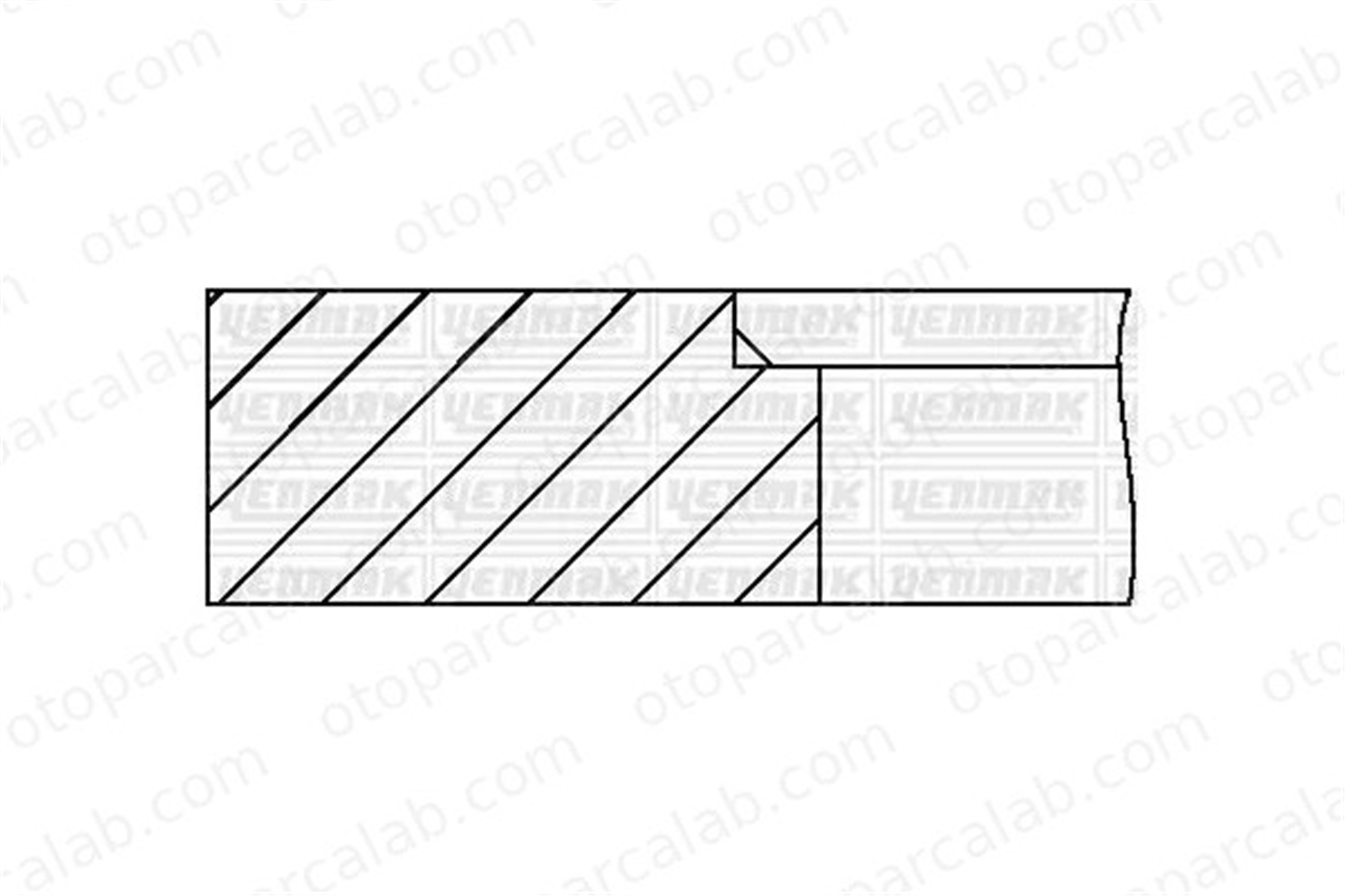 YENMAK 91-09395-080 Segman (87.20MM-STD) FIAT TEMPRA S.W. TEMPRA 91-09395-080