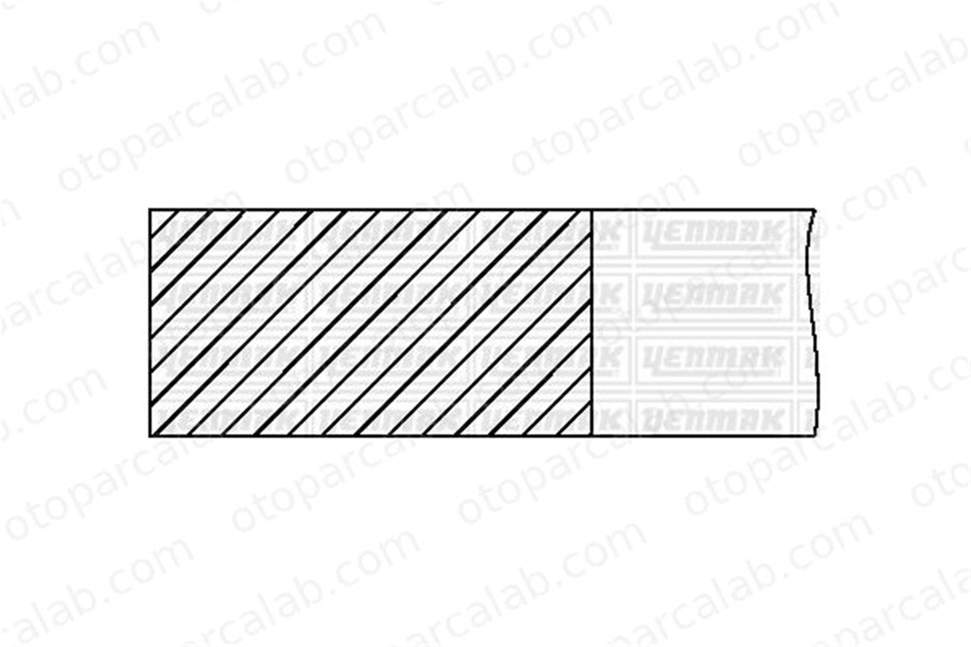 YENMAK 91-09608-050 Segman (87.50MM-STD) MERCEDES-BENZ 124 Sedan 124 T-Model 91-09608-050