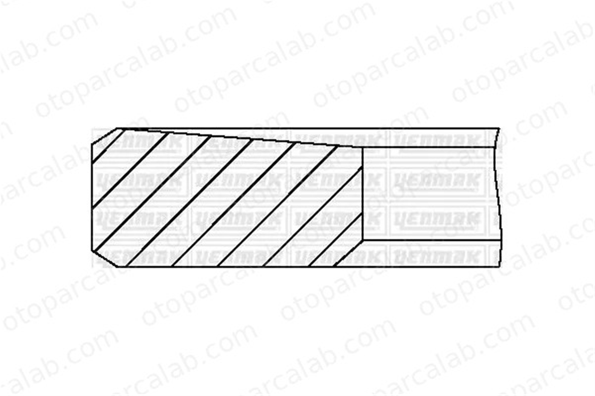 YENMAK 91-09998-000 Segman (90.00MM-STD) TOYOTA CRESSIDA Sedan CRESSIDA Station Wagon 1301154041 1301154080