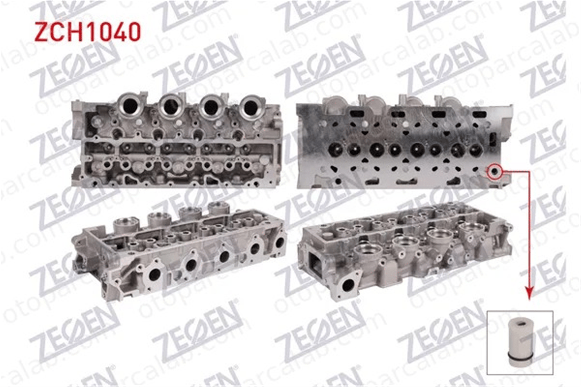ZEGEN ZCH1040 Silindir Kapağı CITROËN C2 C3 I 200CN 1145948
