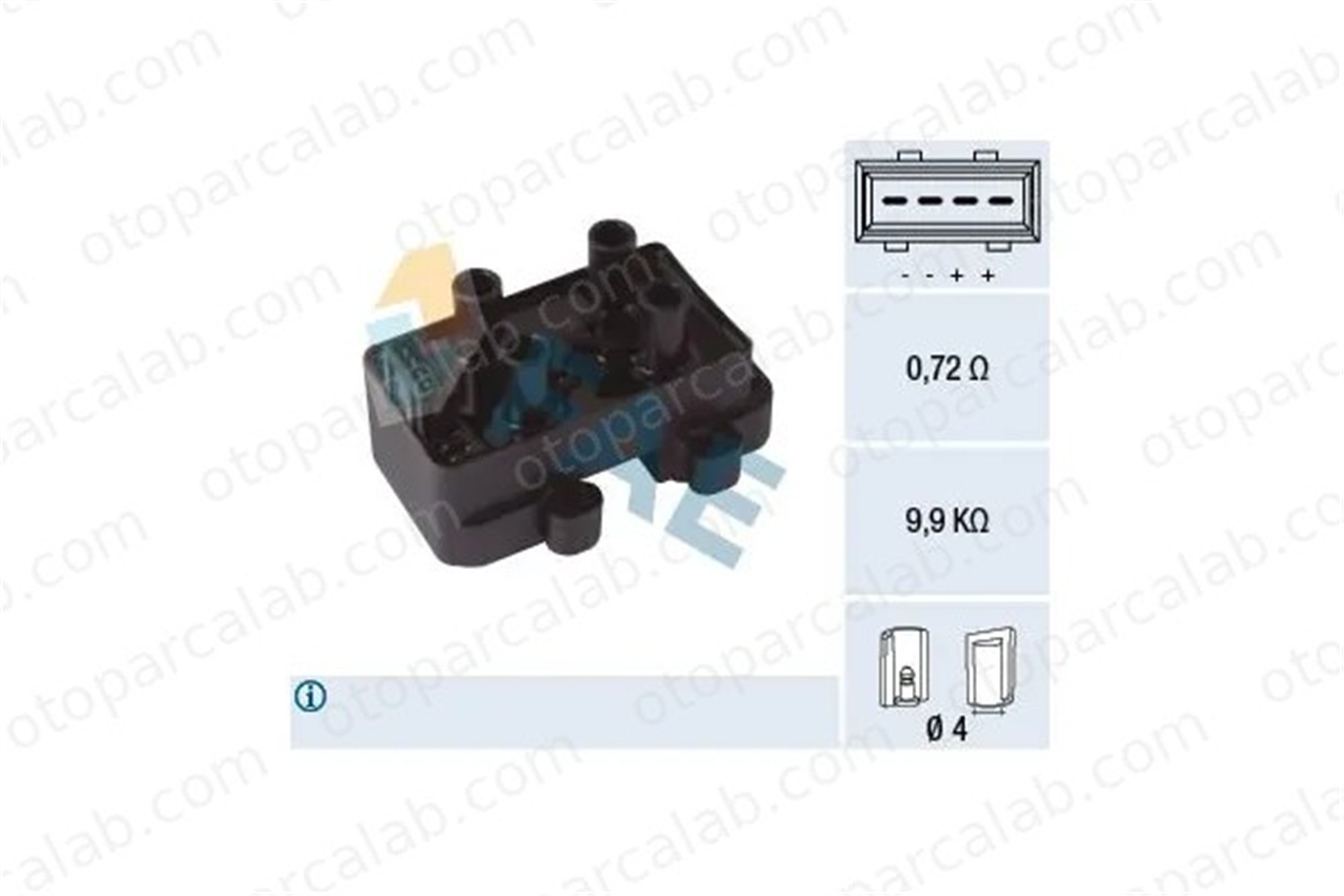ZEGEN ZIC1044 Ateşleme Bobini RENAULT CLIO II CLIO I 7700872449 7700872834