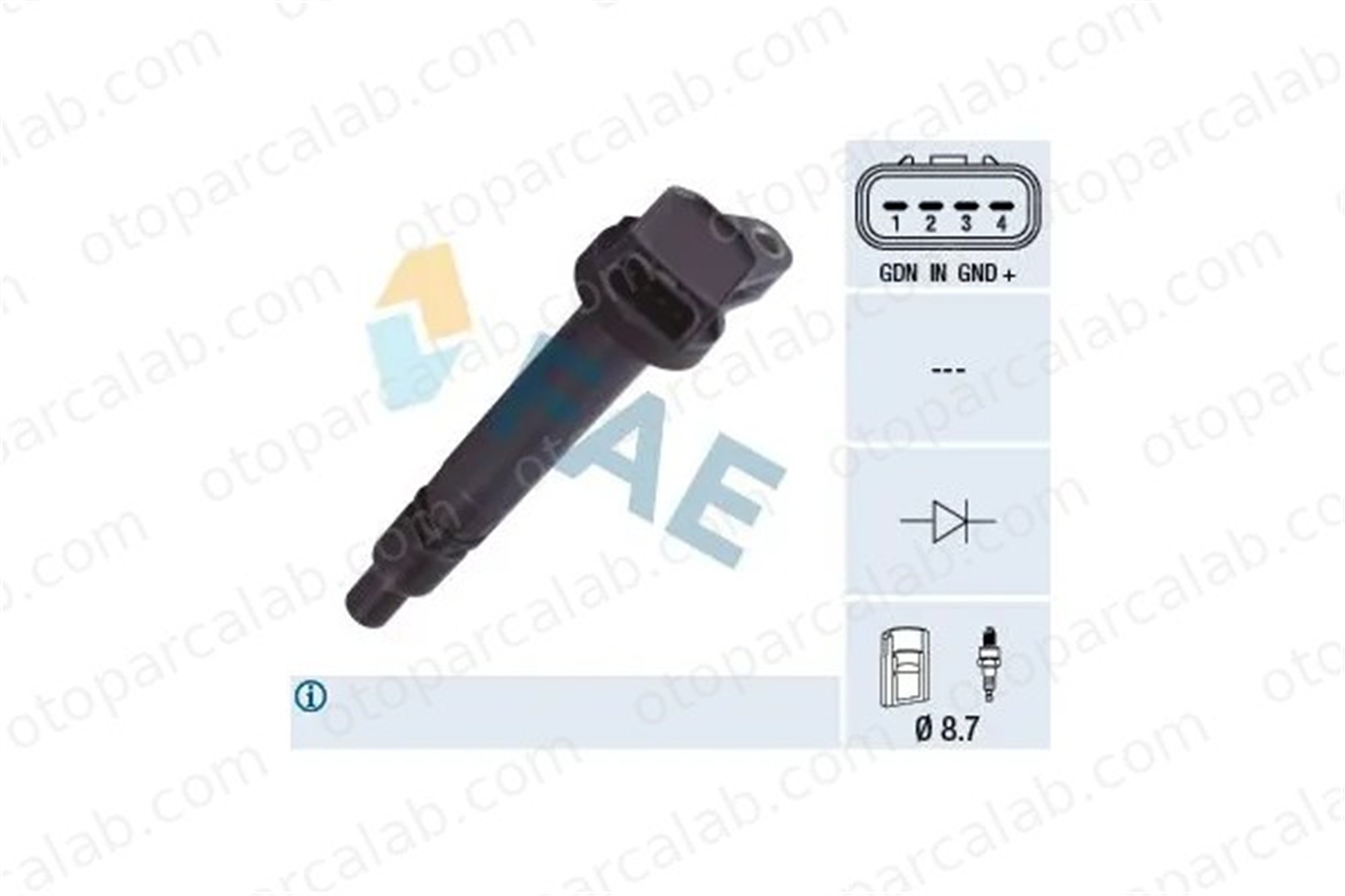 ZEGEN ZIC1079 Ateşleme Bobini LEXUS GS LS 9091902250 134038