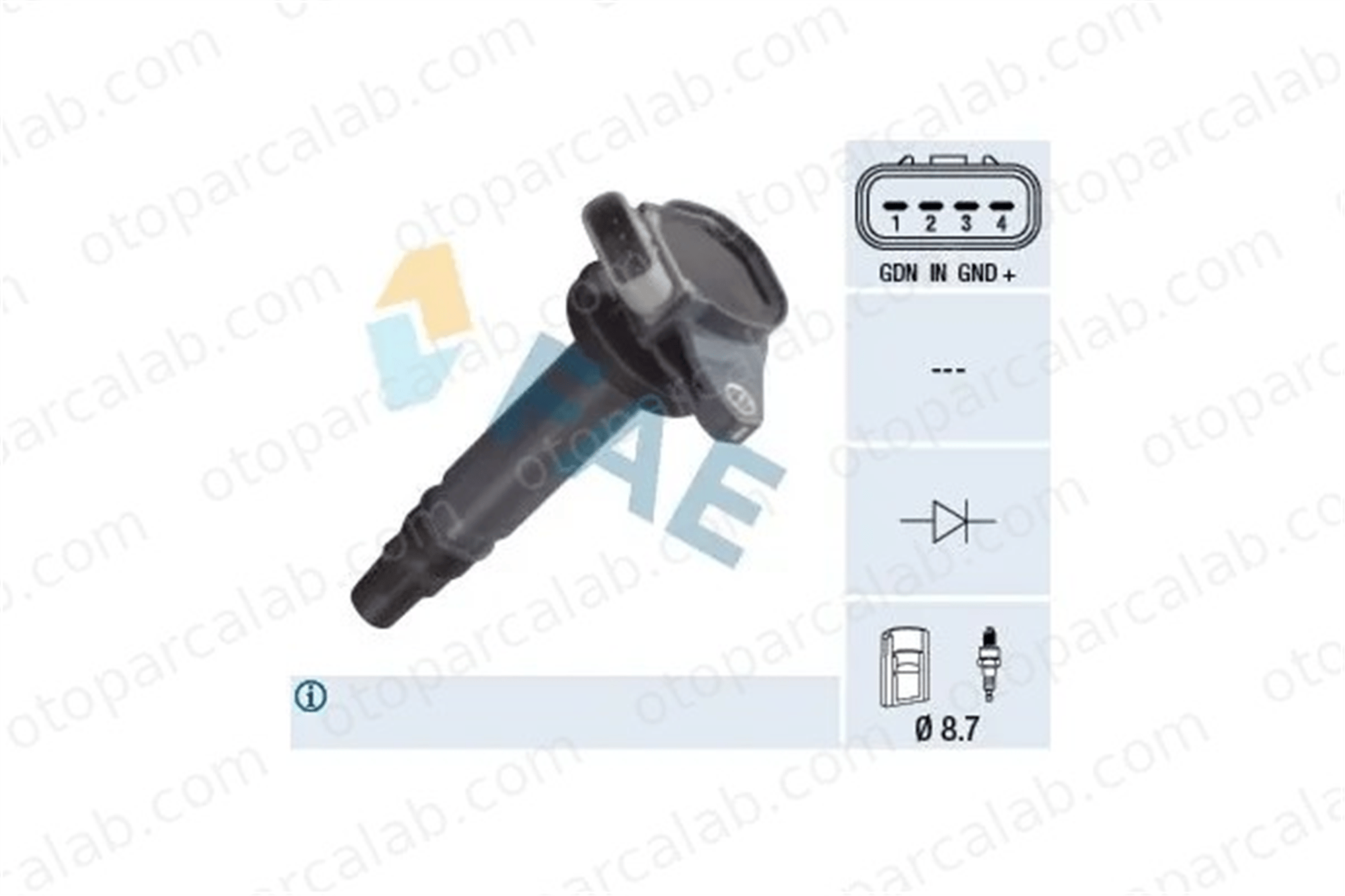 ZEGEN ZIC1104 Ateşleme Bobini DAIHATSU SIRION TERIOS 19070B1020 19070B1020000