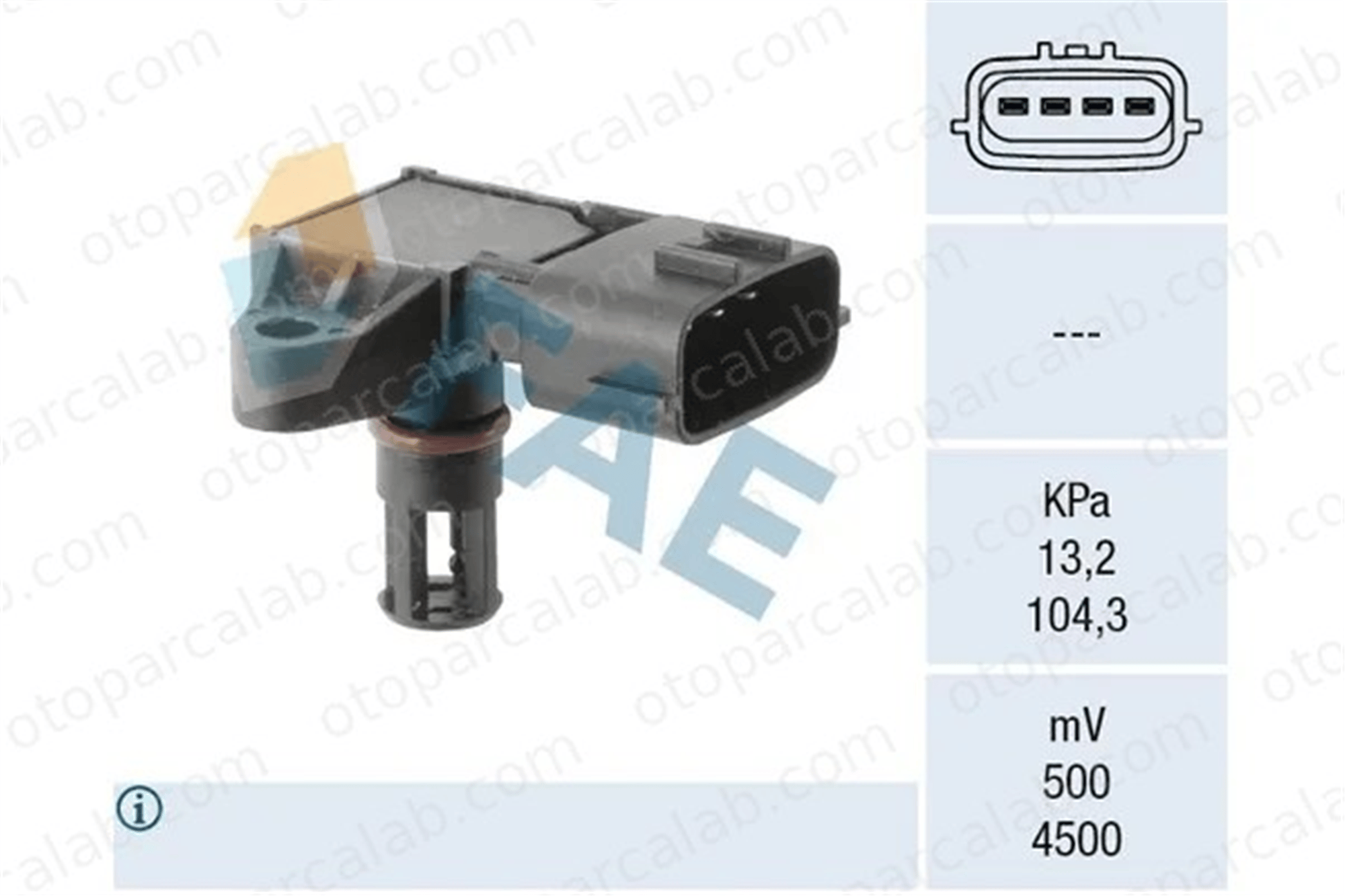 ZEGEN ZMPS1066 MAP Sensörü NISSAN MICRA III MICRA C+C III 22365AX000 22365AX00A