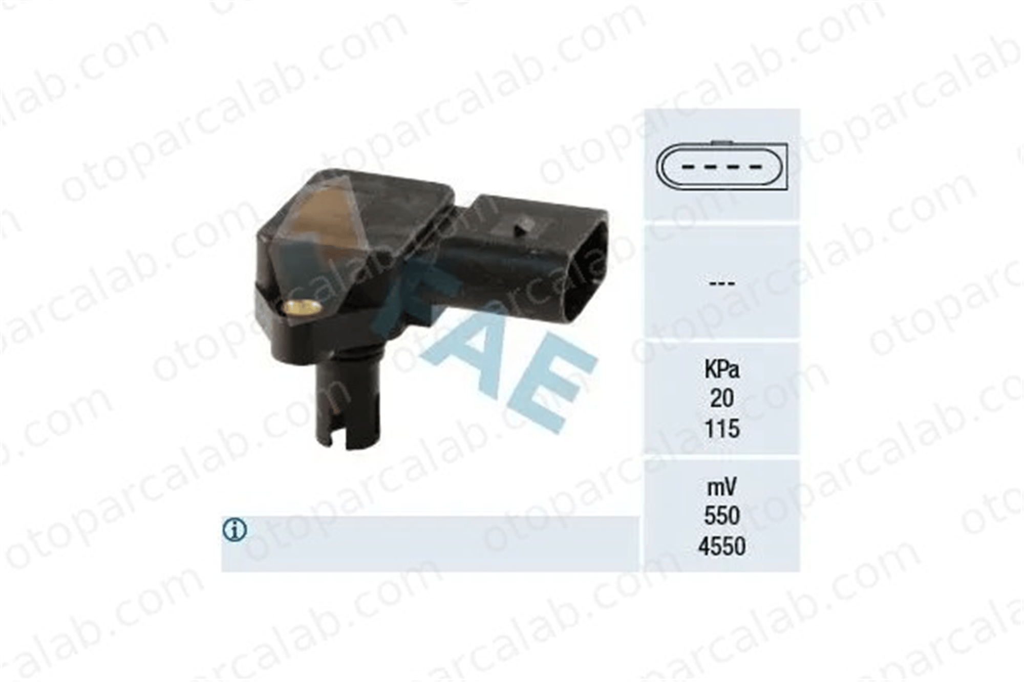 ZEGEN ZMPS1081 MAP Sensörü VW POLO SEAT CORDOBA 36906051D 36906051