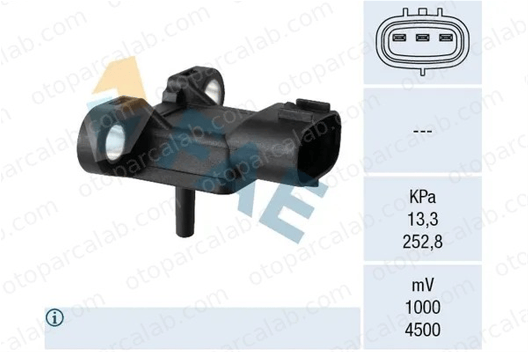 ZEGEN ZMPS1088 MAP Sensörü TOYOTA HILUX VII Pick-up AURIS 8942012210 8942012220