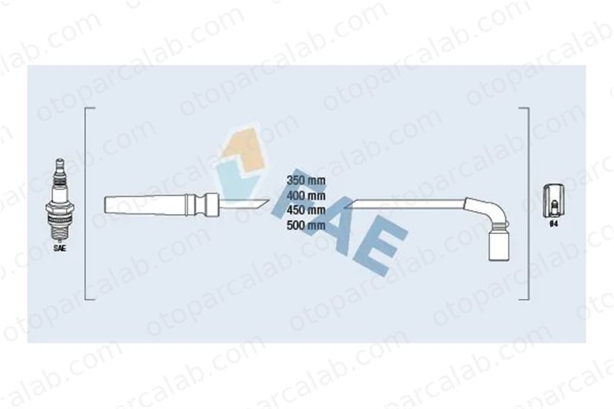 ZETEX ZX3068 Buji Kablosu CHEVROLET AVEO / KALOS Hatchback CRUZE 96497773 96211948