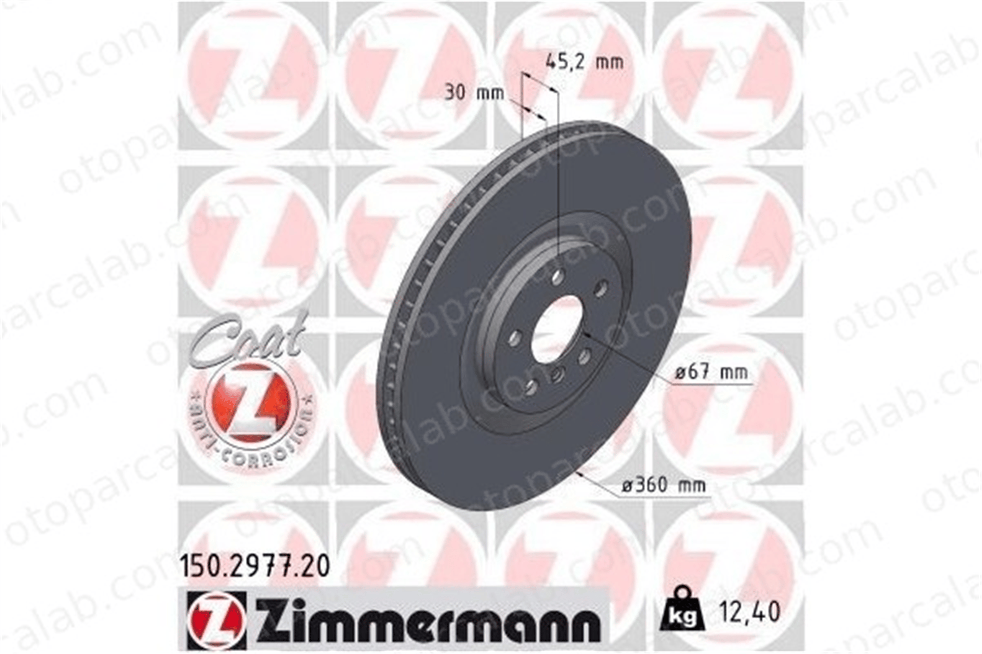 ZIMMERMANN 150.2978.20 Fren Disk Ayna Ön Sağ BMW X1 X2 34106884002
