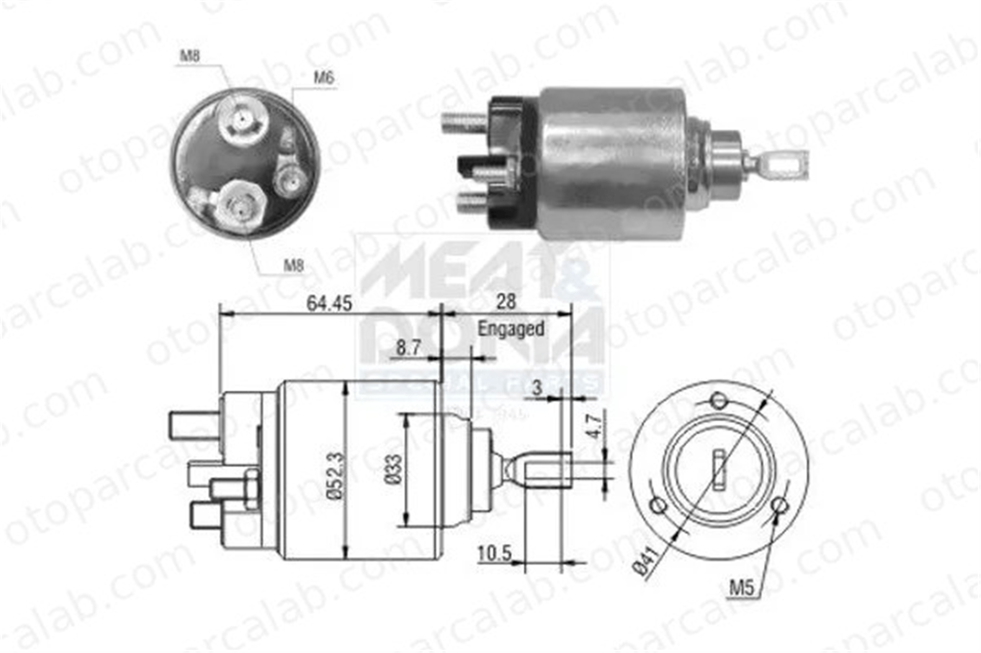 ZM 0371 Marş Otomatiği FORD MONDEO II MONDEO II Sedan 9118122 1019852