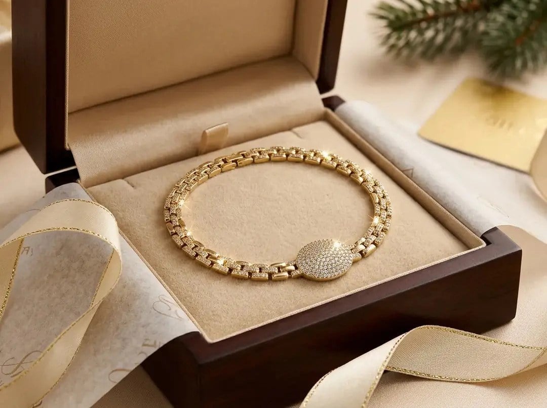 24K VIP Oval Bileklik