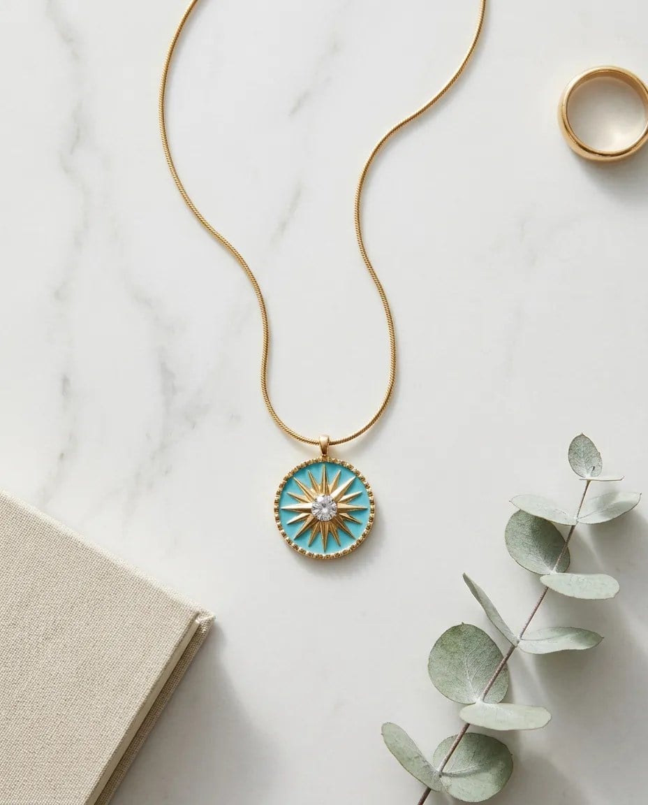 Çelik Aster Kolye