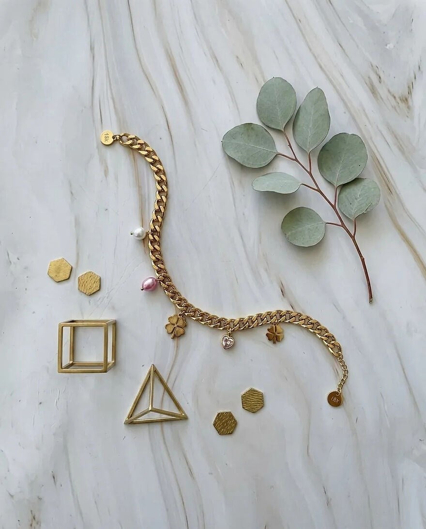 Çelik Mix Charm Bileklik