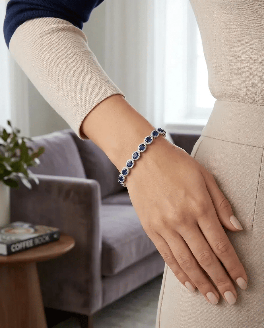 Zirkon Royal Sapphire Bileklik 
