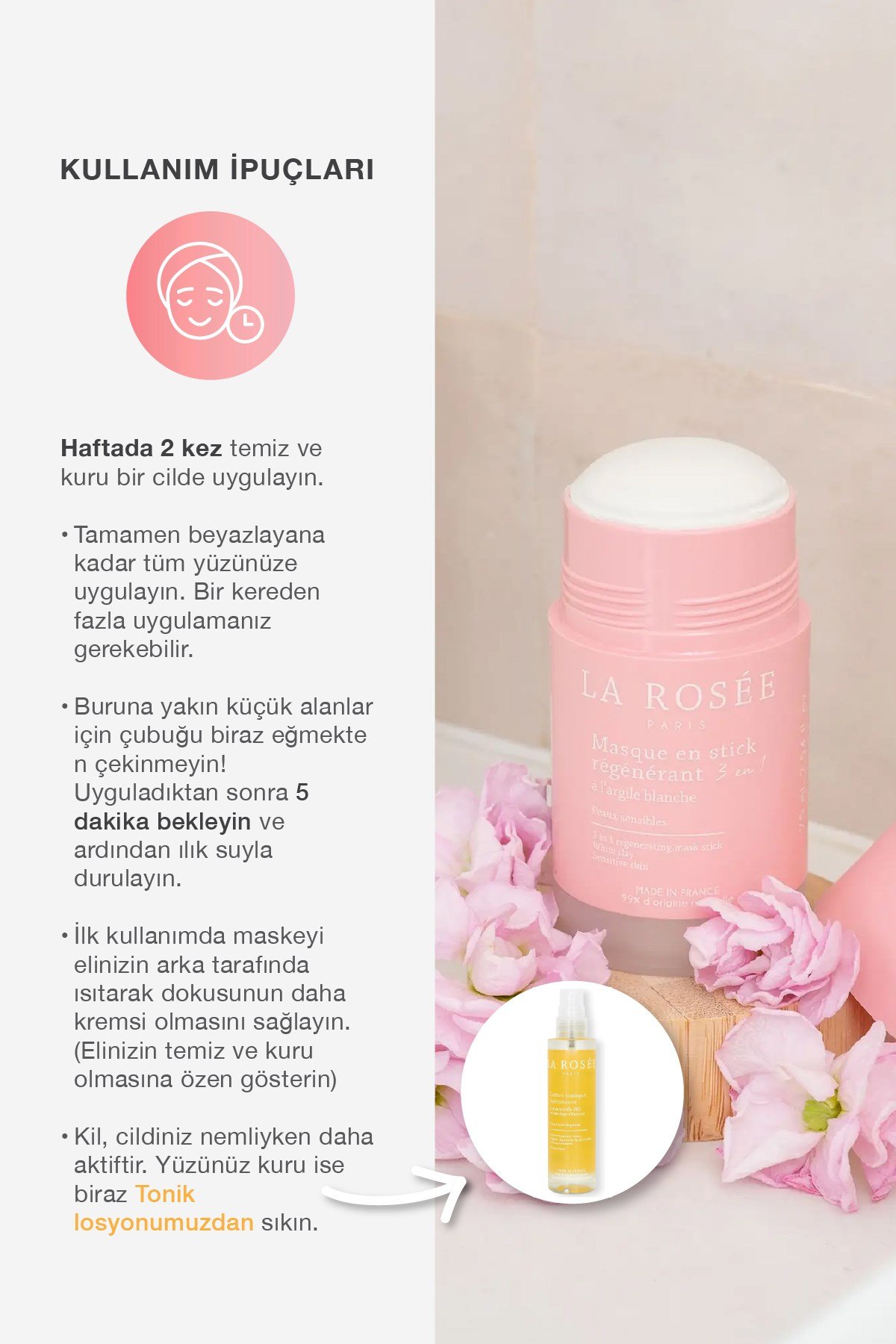 3'ü 1 ARADA YENİLEYECİ STİCK MASKE Beyaz Kil İçeren - 75 mL