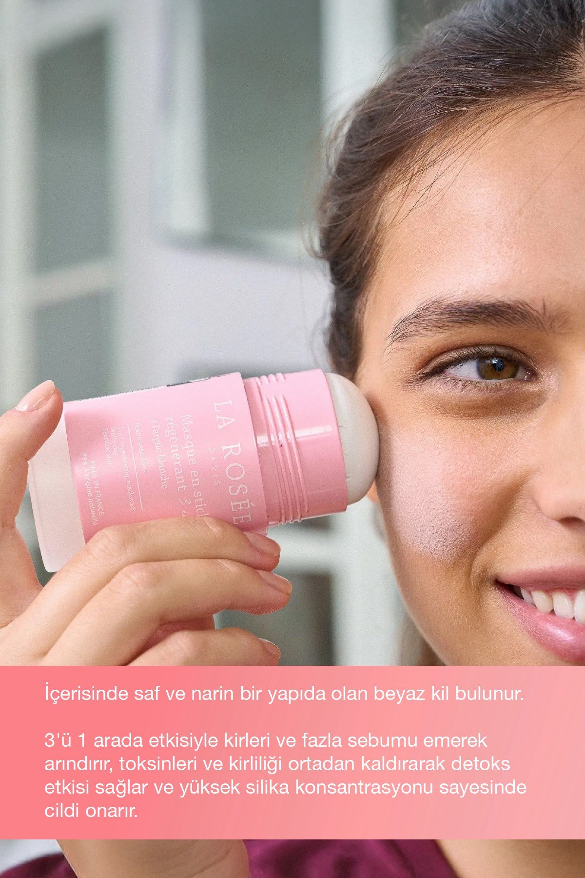 3'ü 1 ARADA YENİLEYECİ STİCK MASKE Beyaz Kil İçeren - 75 mL