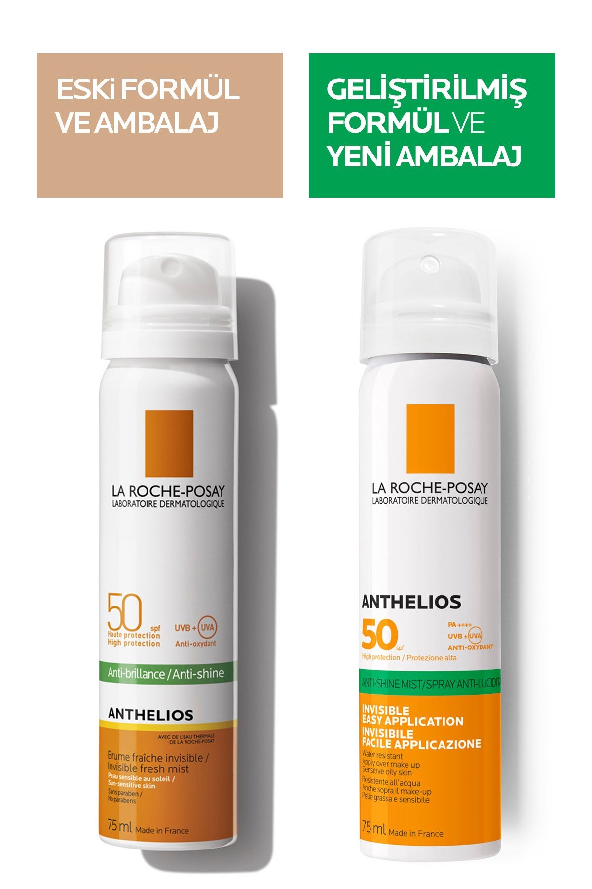 Anthelios Anti Shine Spray Güneş Koruyucu SPF50 75ml
