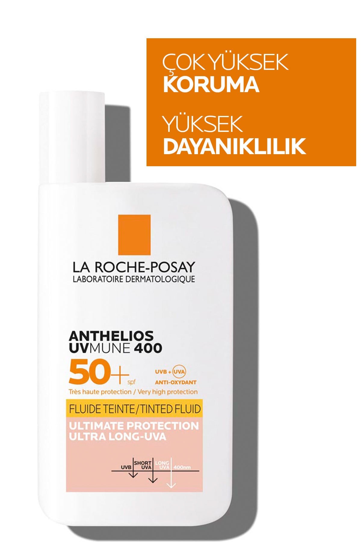 Anthelios UVMUNE 400 İnvisible Fluid Renkli Güneş Koruyucu SPF50+ 50ml