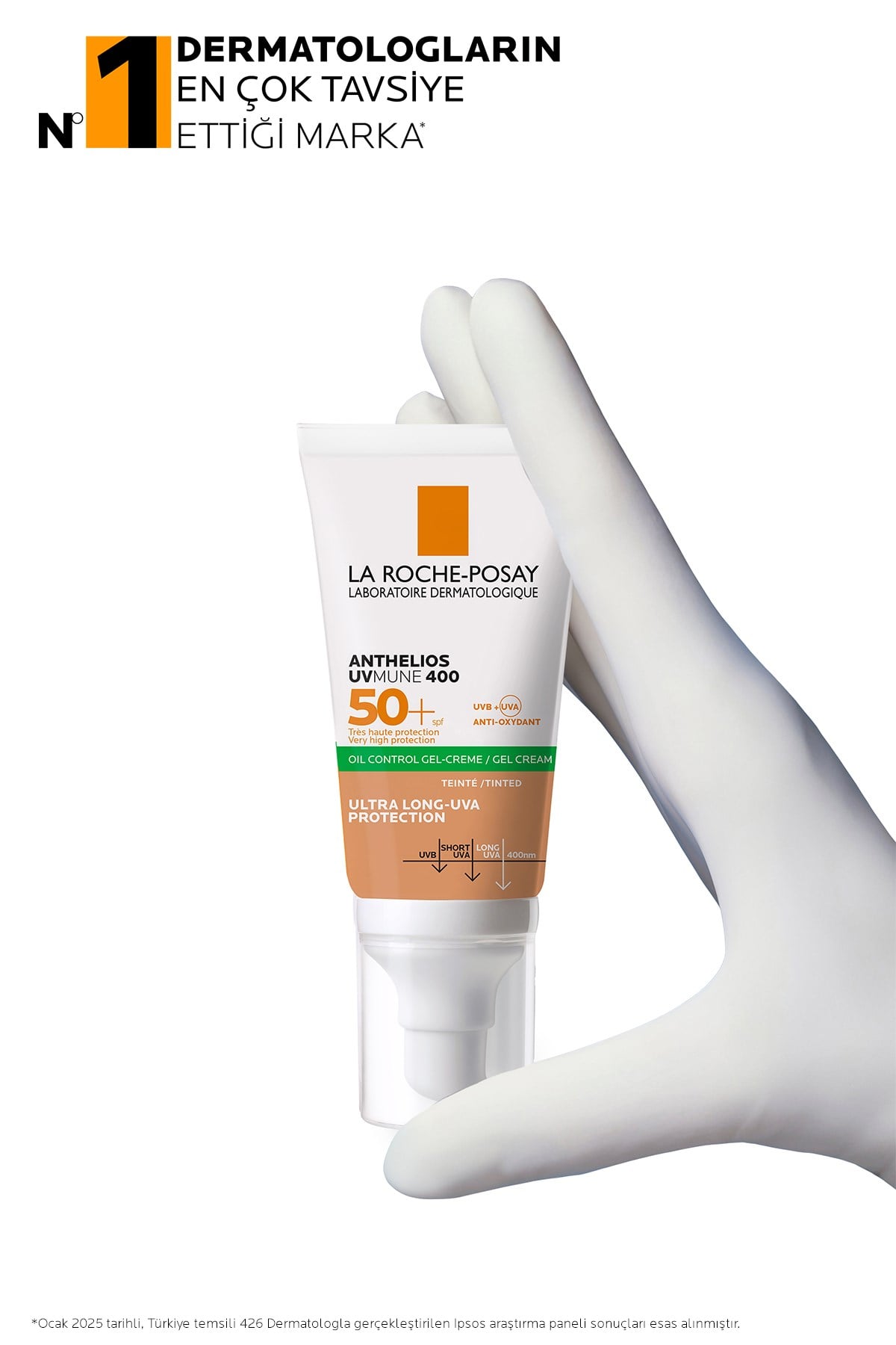 Anthelios Uvmune 400 Oil Control Gel Spf 50+ Renkli Güneş Kremi 50 ml