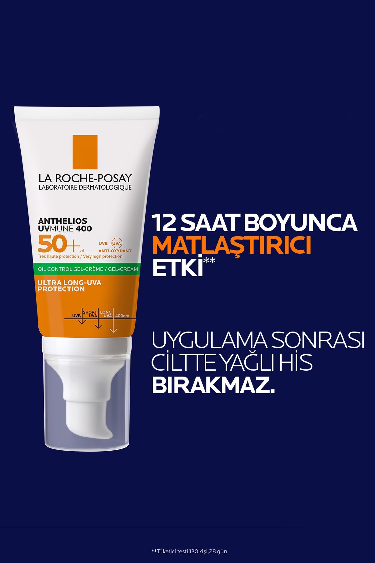 Anthelios Uvmune 400 Oil Control Gel Spf 50+ Renkli Güneş Kremi 50 ml