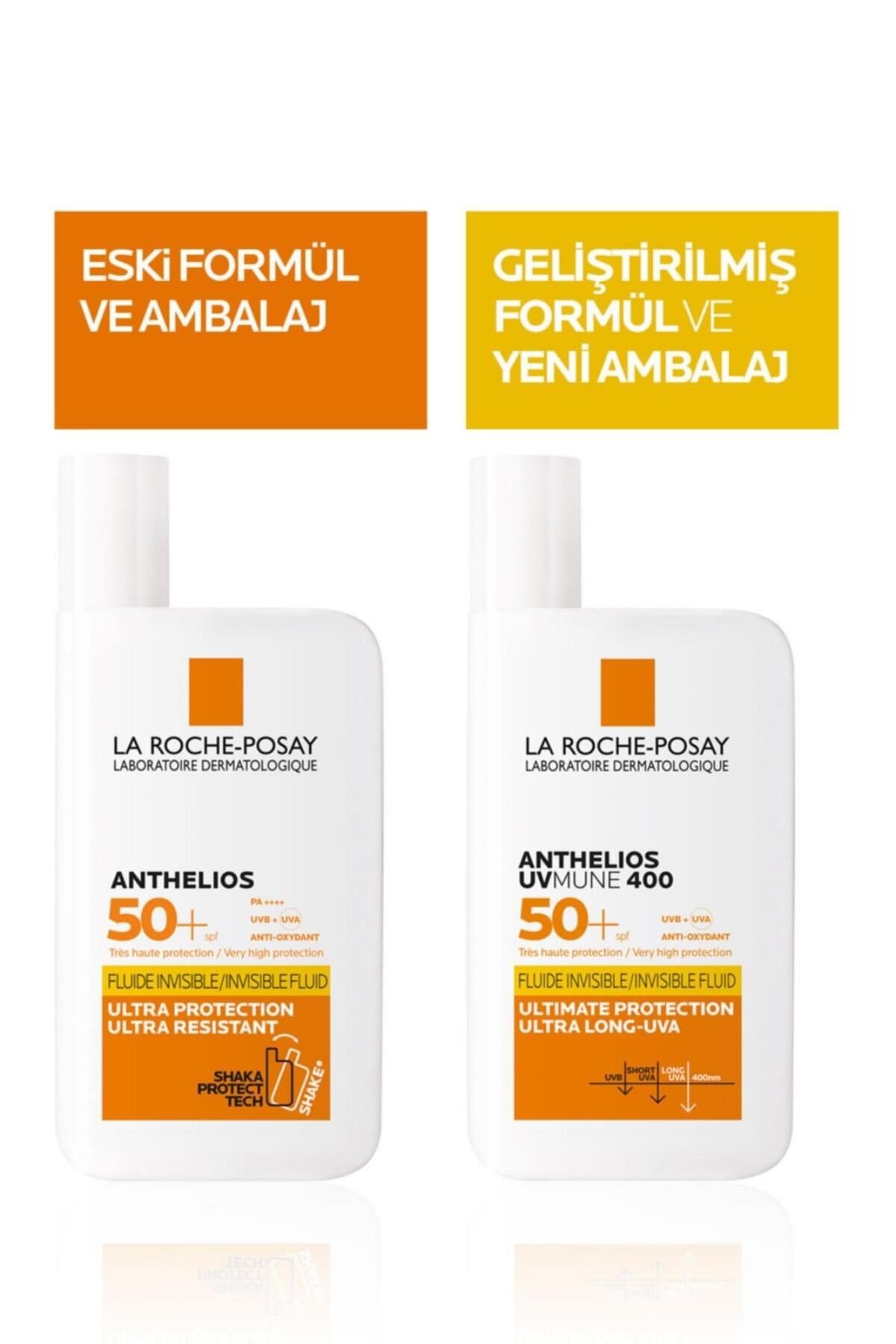 Anthelios Uvmune Fluid SPF+50 Tüm Ciltler İçin Yüksek Korumalı Yüz Güneş Kremi