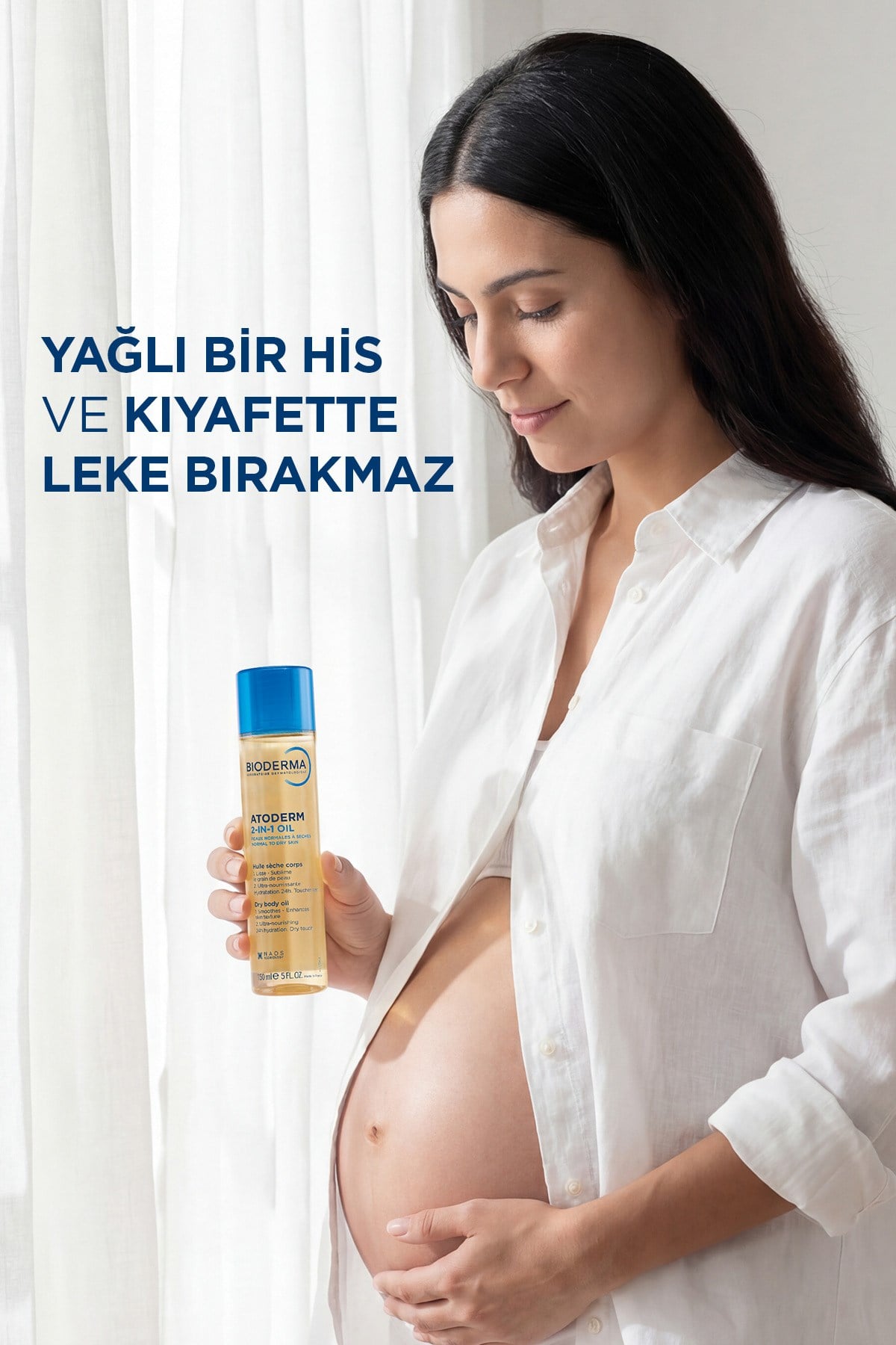 Atoderm 2-in-1 Body Oil Hamileler için Çatlak Önleyici Besleyici ve Nemlendirici Bakım Yağı 150 ml