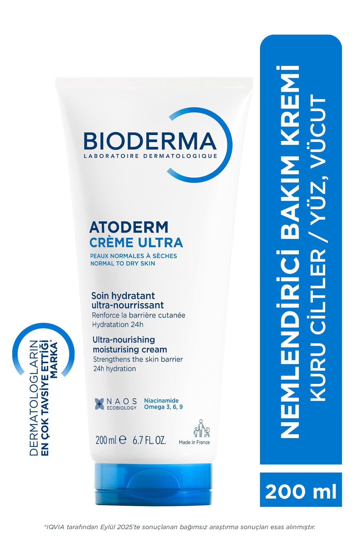 Atoderm Cream Ultra Kuru Ciltler Bebek, Çocuk & Yetişkin Nemlendirici Yüz, Vücut Bakım Kremi 200 ml