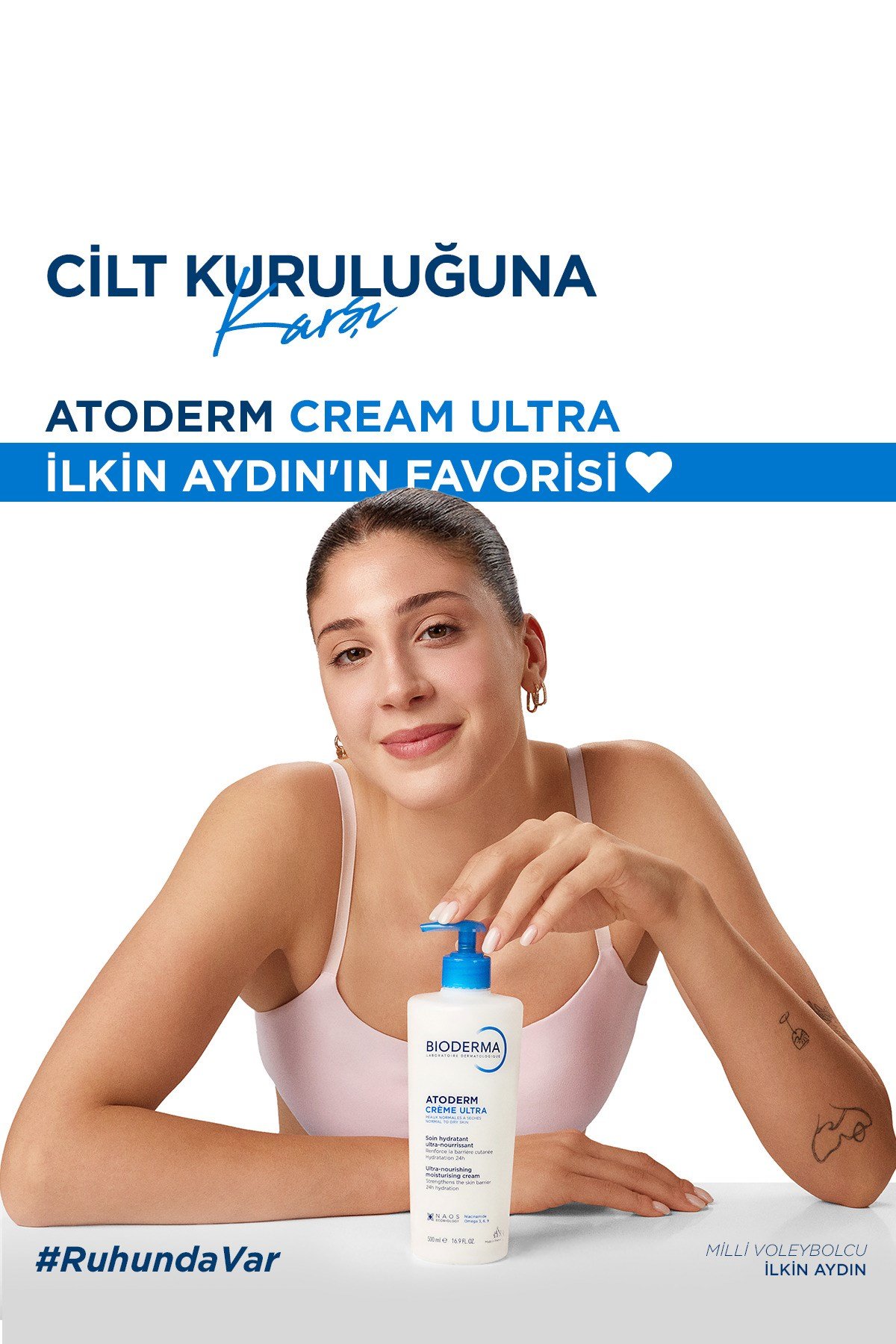 Atoderm Cream Ultra Kuru Ciltler Bebek, Çocuk, Yetişkin Nemlendirici Yüz, Vücut Bakım Kremi 500 ml