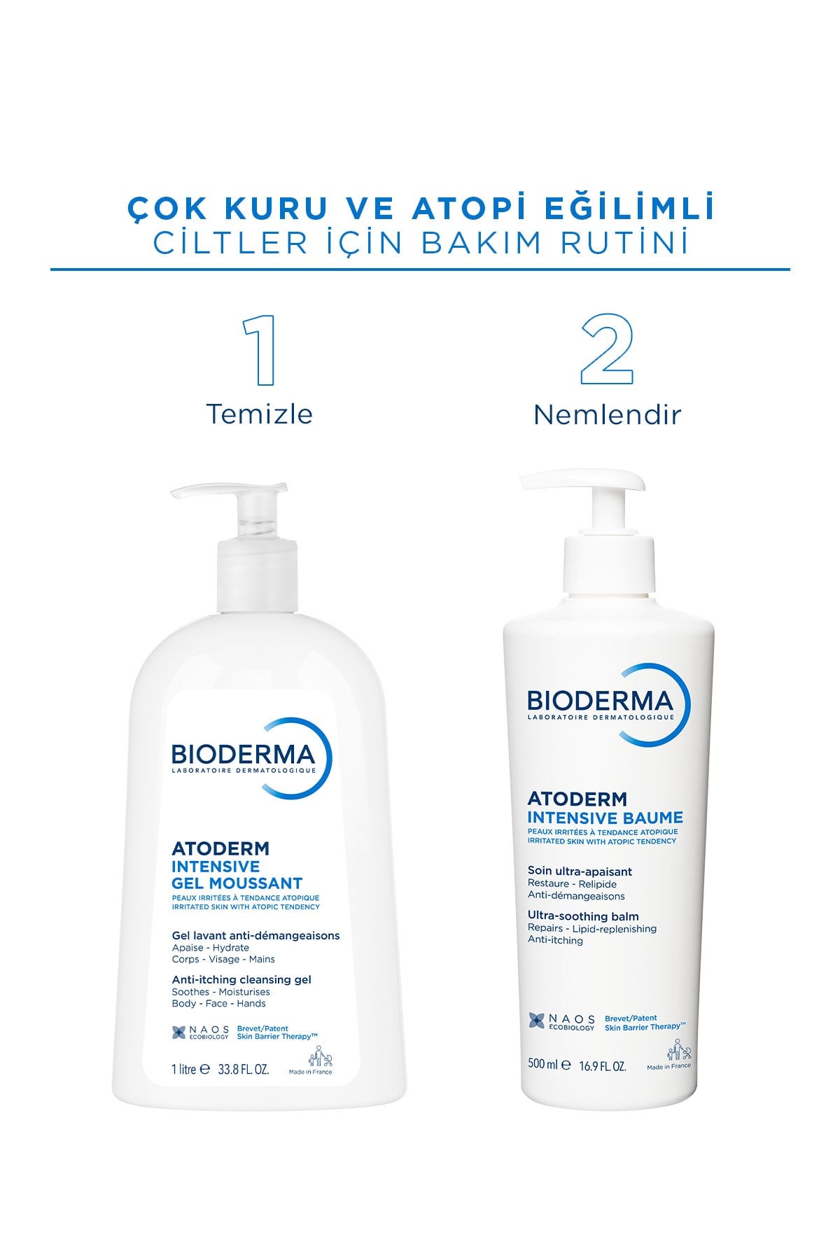 Atoderm Intensive Balm Çok Kuru Atopi Eğilimli Cilt Nemlendirici Onarıcı Krem Yetişkin, Çocuk 200 ml