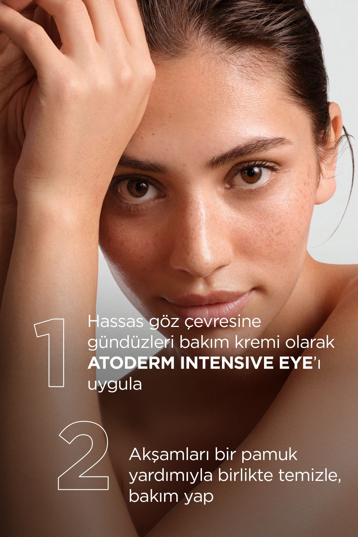 Atoderm Intensive Eye Kuru, Atopi Eğilimli Cilt Hyalüronik Asit İçeren Nemlendirici Göz Kremi 100ml