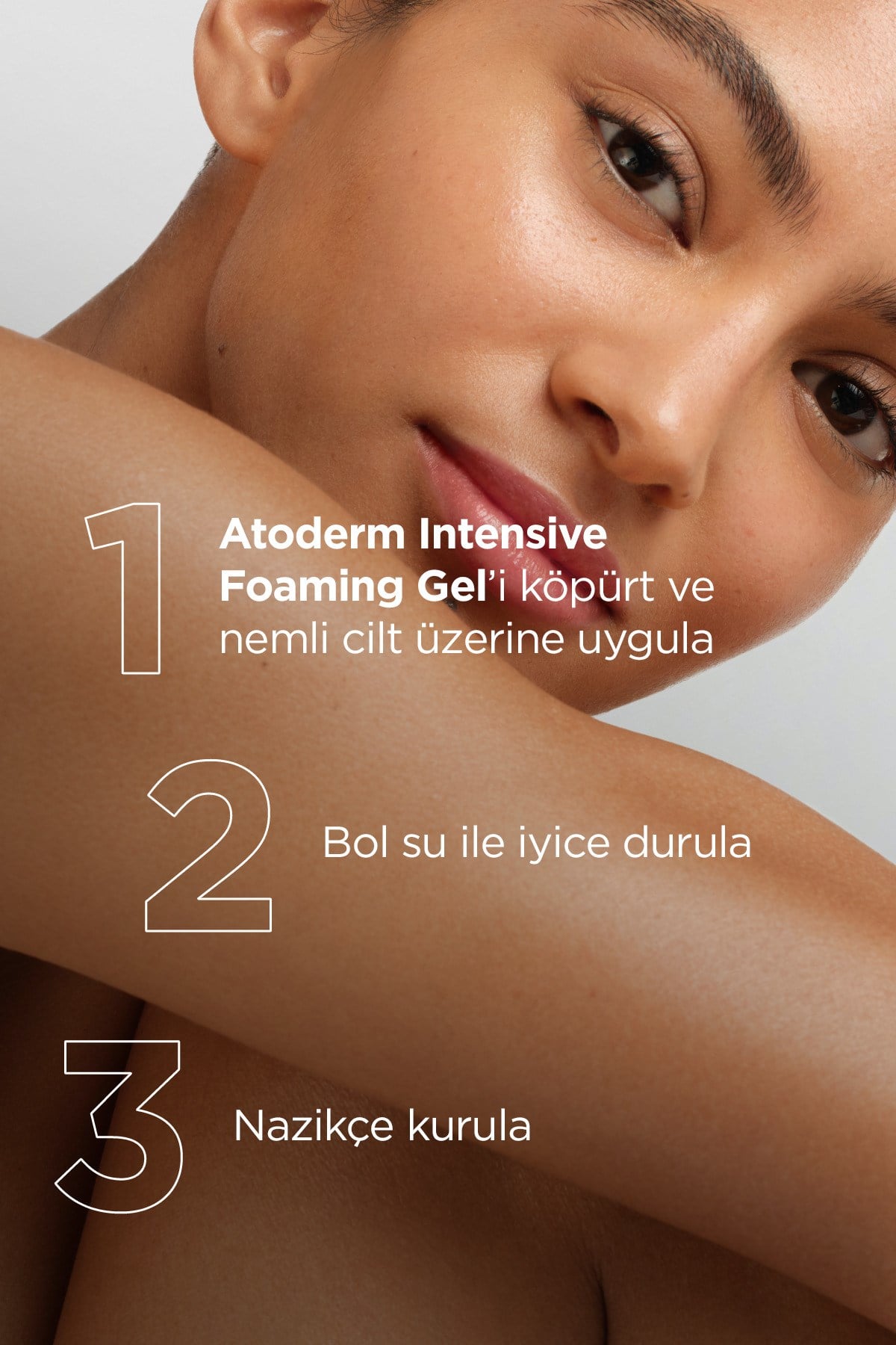 Atoderm Intensive Foaming Gel Çok Kuru, Atopi Eğilimli Cilt Onarıcı Temizleme Jeli Niasinamid 1 Lt