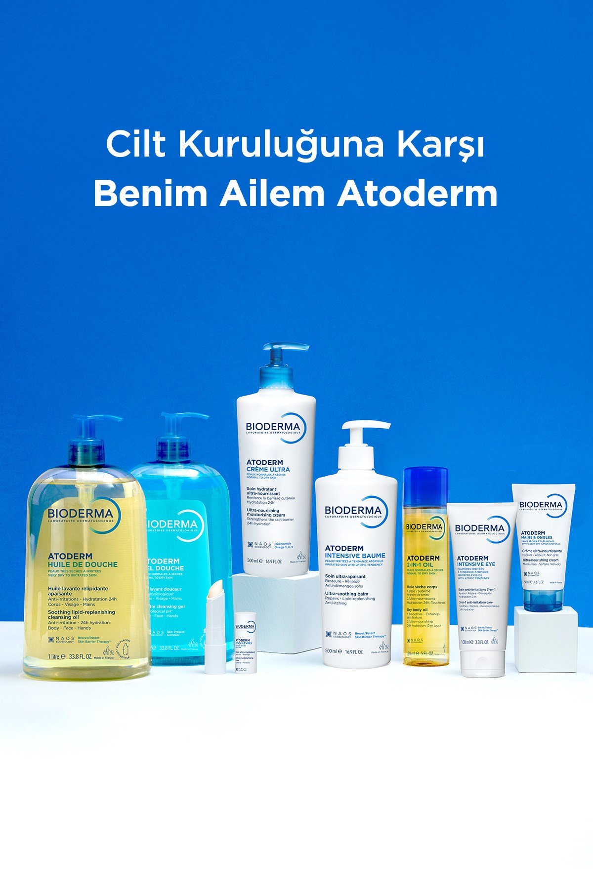 Atoderm Shower Oil Çok Kuru Cilt Bebek, Çocuk, Yetişkin Nemlendirici Temizleyici Duş Yağı 200 ml