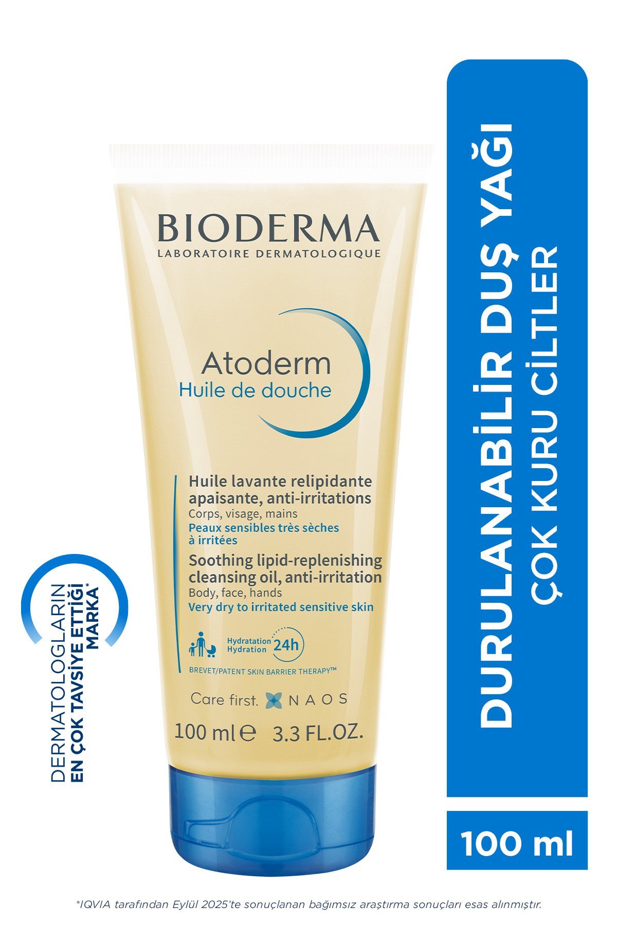 Atoderm Shower Oil Kuru Ciltler Bebek, Çocuk & Yetişkin Nemlendirici Temizleyici Duş Yağı 100 ml