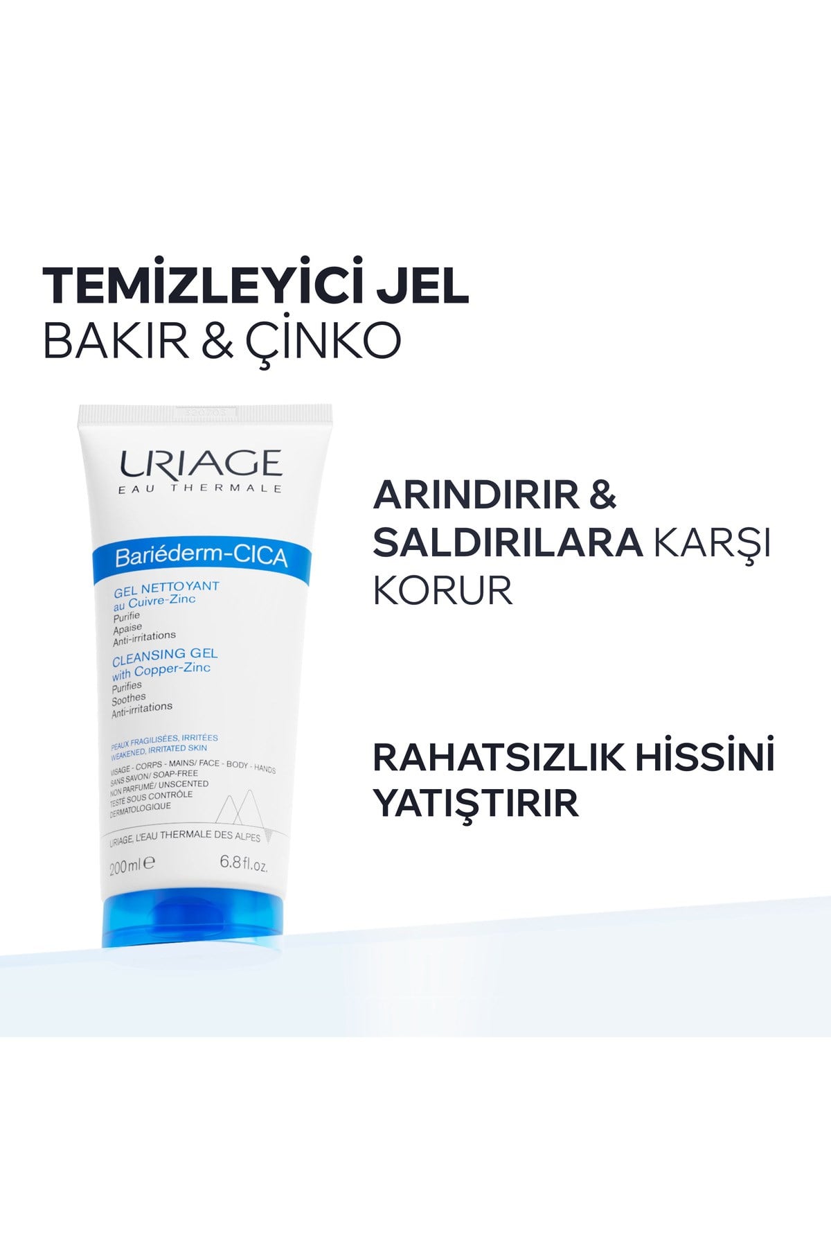 BARIEDERM Onarıcı ve Yatıştırıcı Yüz ve Vücut Temizleme Jeli 200 ml