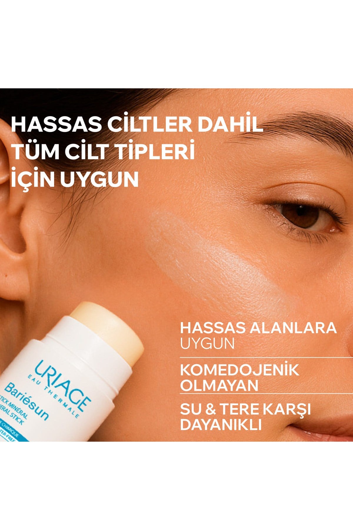 BARIESUN SF50+ Yüksek Koruma Faktörlü Mineral Güneş Koruyucu Stick 18 g