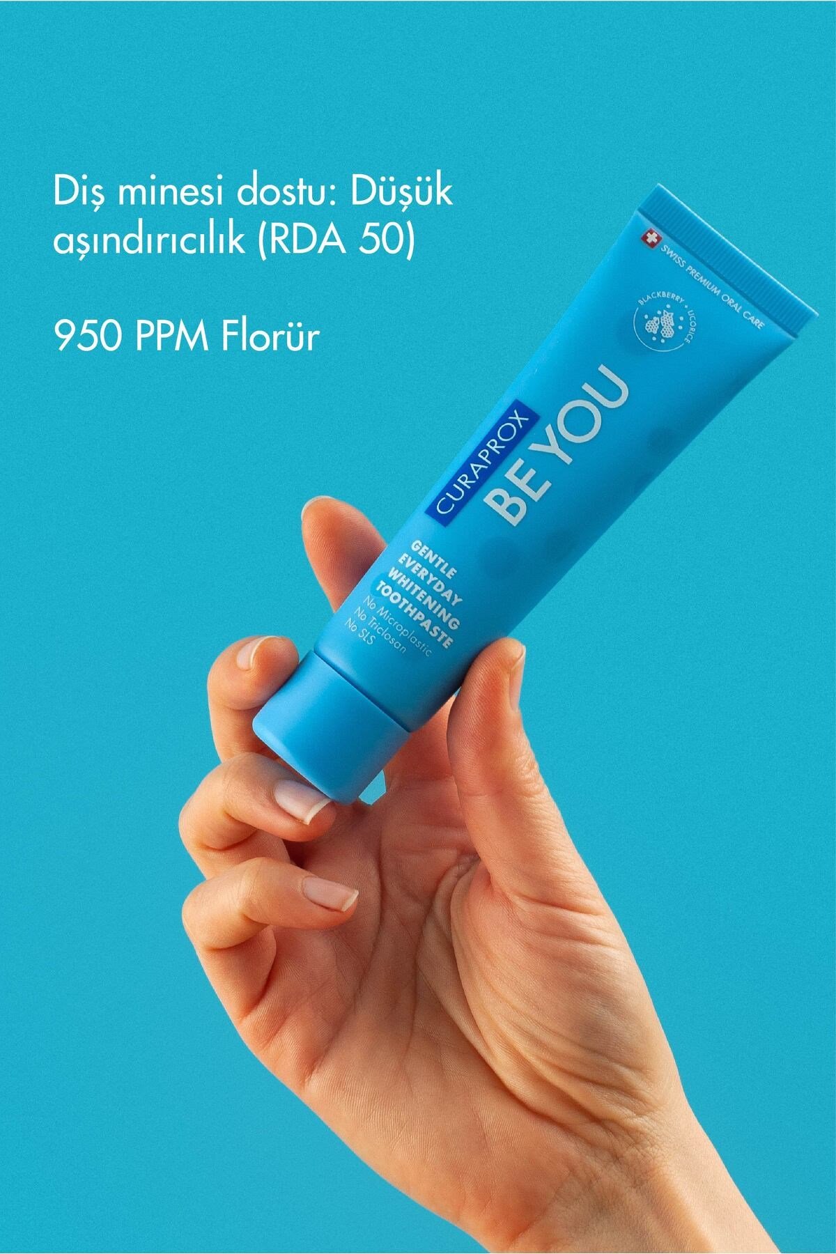 Beyou Blackberry Liquorice 60 ml (blue ) Böğürtlen - Meyankökü Diş Macunu